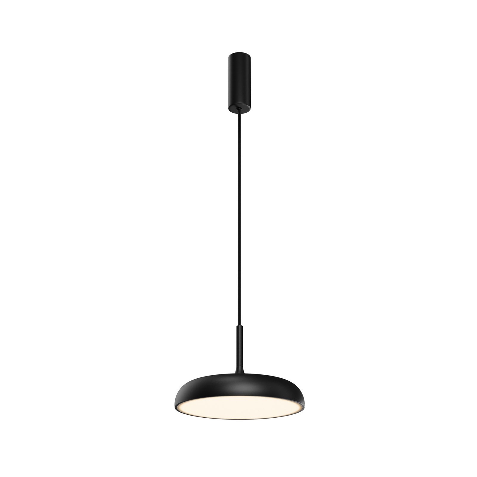 Maytoni Suspension LED Gerhard, noir, Ø 30 cm, métal