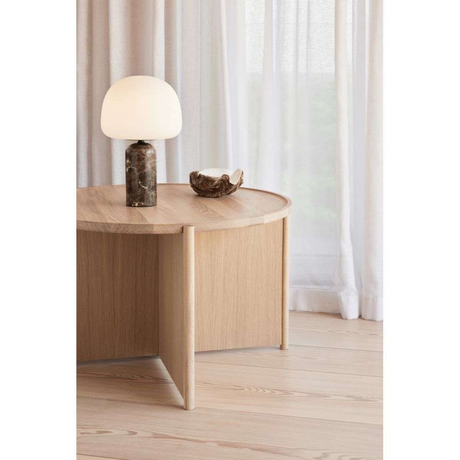 Kin Bordlampe H33 Brown Marble Northern - Stue - Glas billede