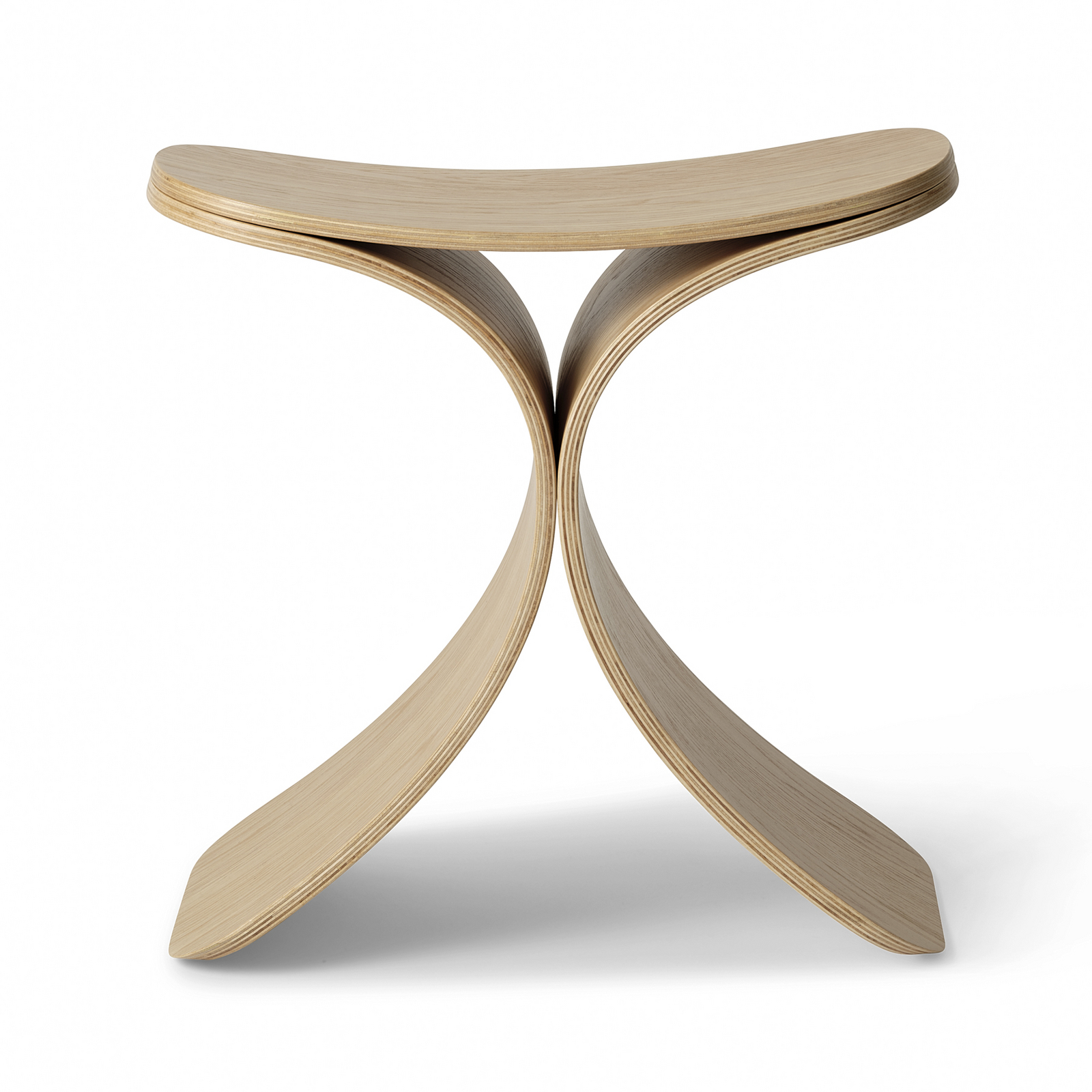Taboret Luno, jasne drewno, wysokość 45 cm, dąb – GEJST