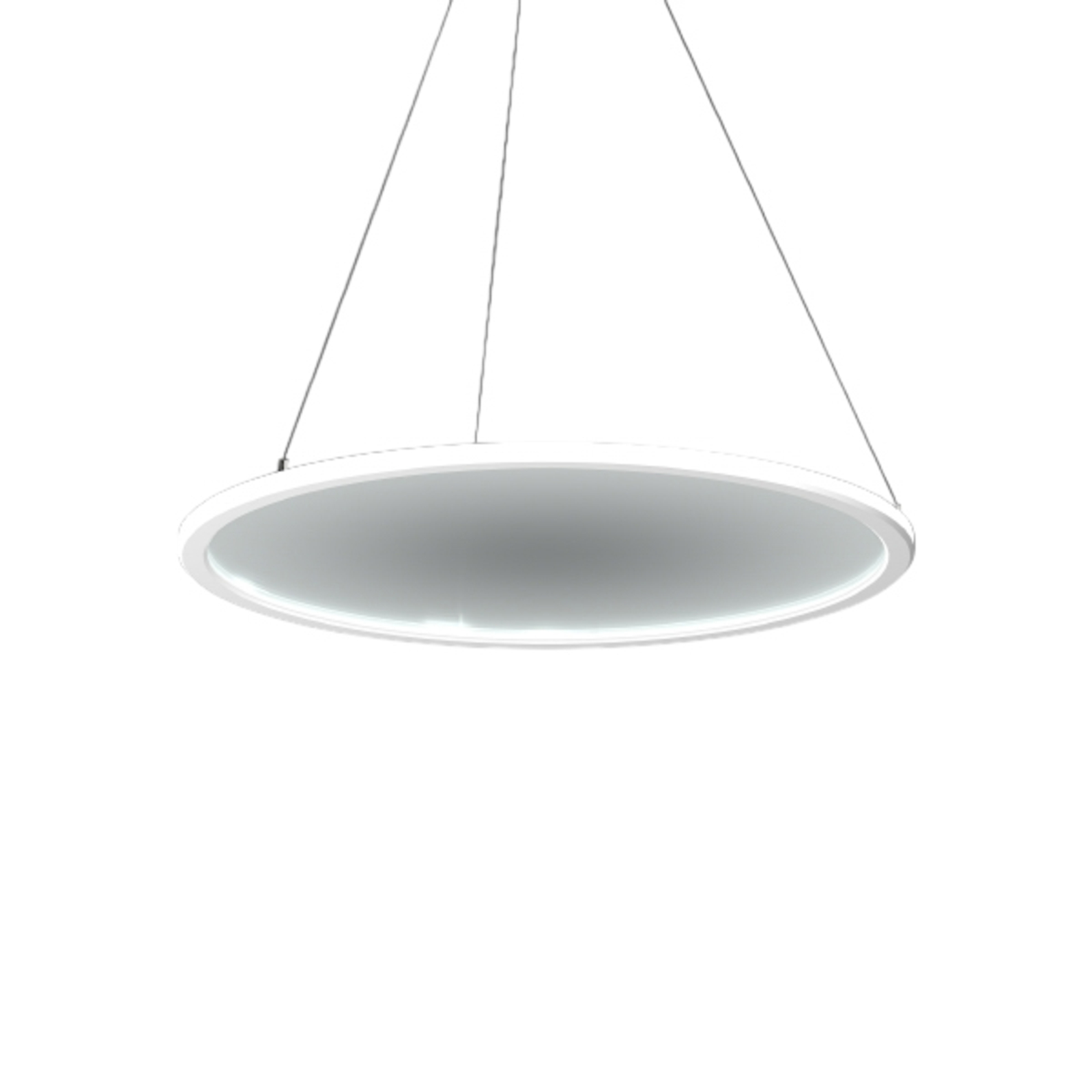 RZB Sidelite Eco pendant light Ø 58cm clear 4,000 K