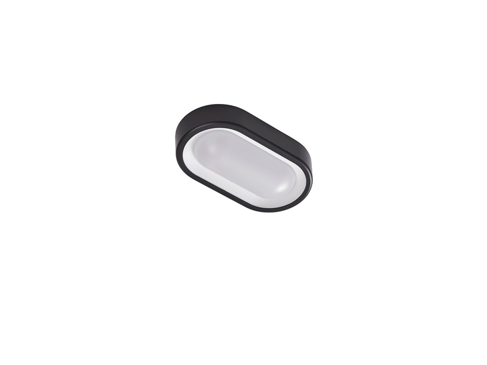 Niniel Oval LED Ulko Kattovalaisin Black/White - Lindby