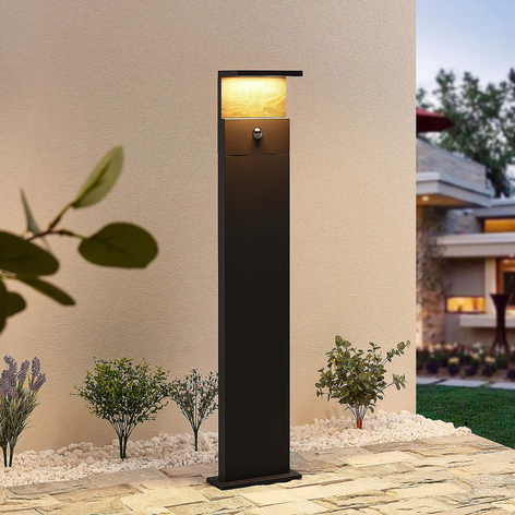 Lucande Lignus LED-Wegeleuchte, Bewegungsmelder