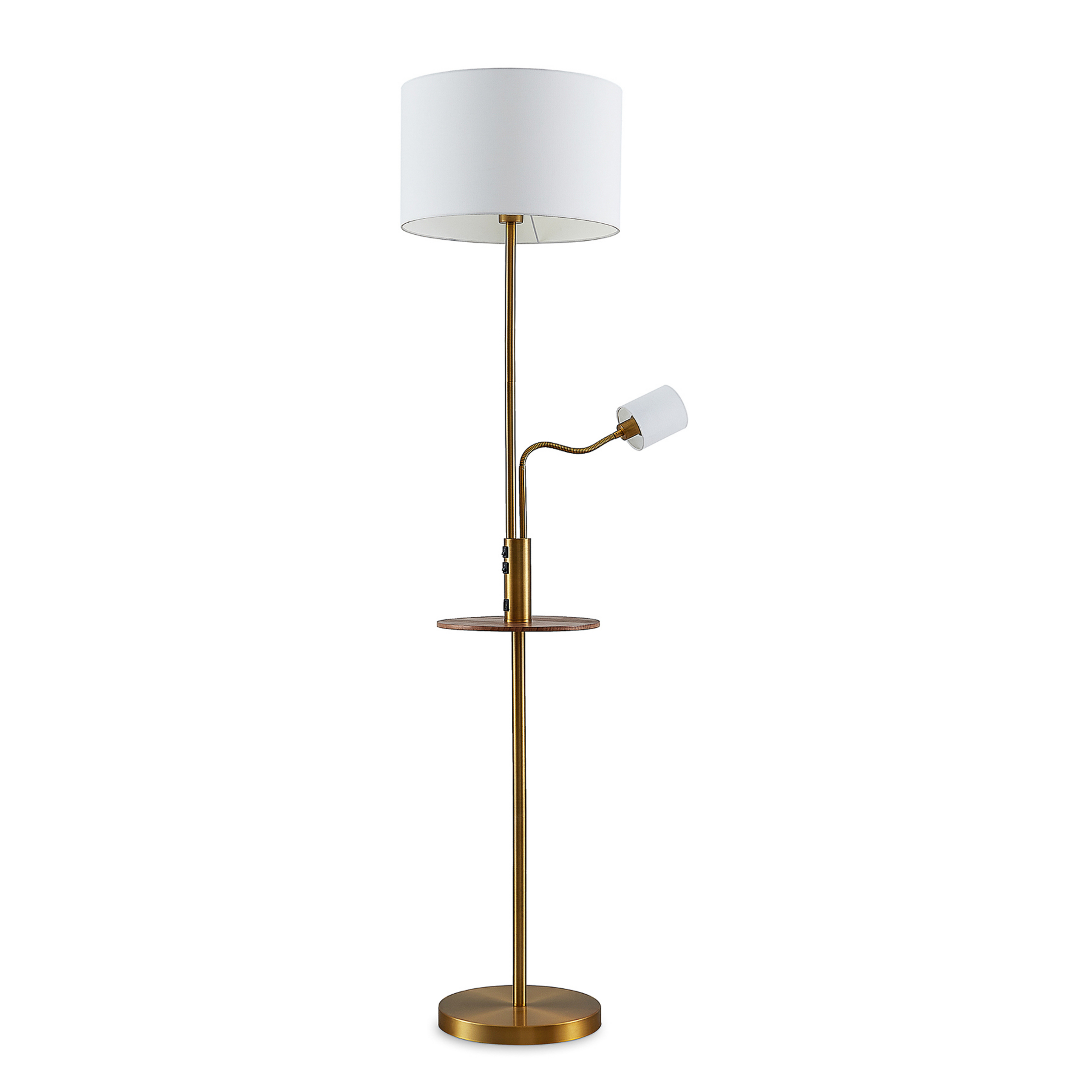 Aovan Lampadaire w/USB Bronze - Lindby