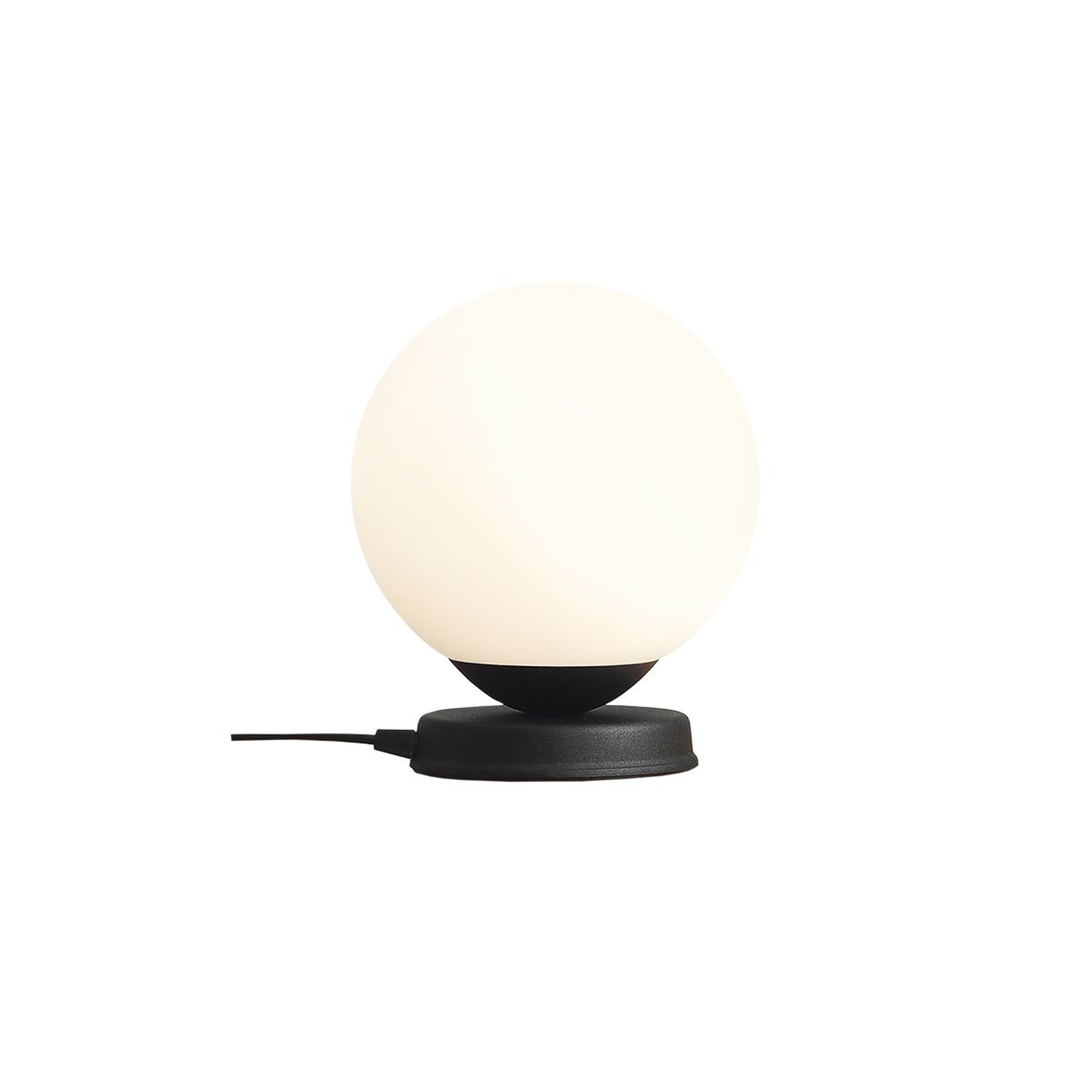 Lampe de table Ball, support noir