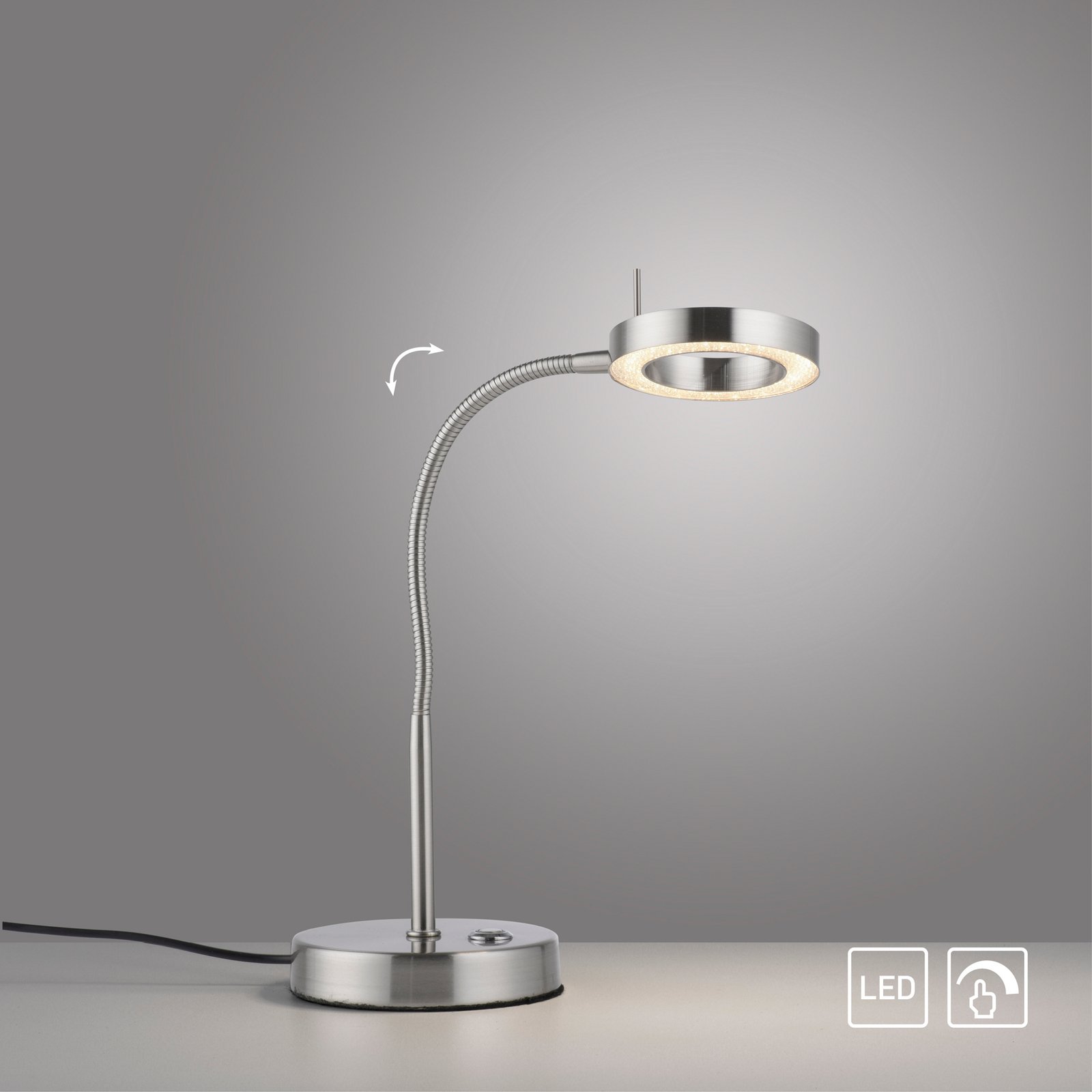 Hensko LED stolna svjetiljka sa flex krakom, prigušivač na dodir