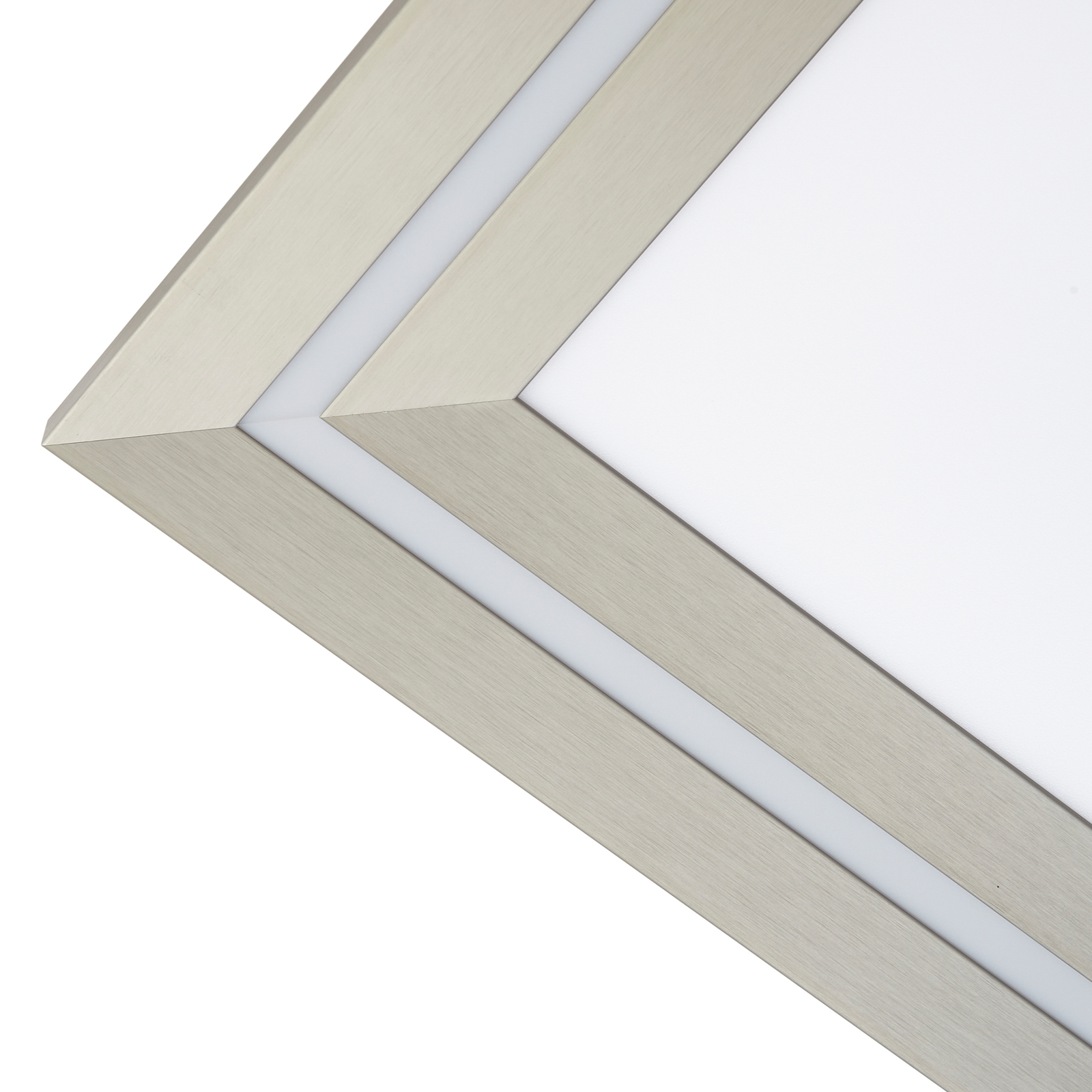 Lucande LED ceiling lamp Leicy, nickel, 80 cm, RGBIC, CCT