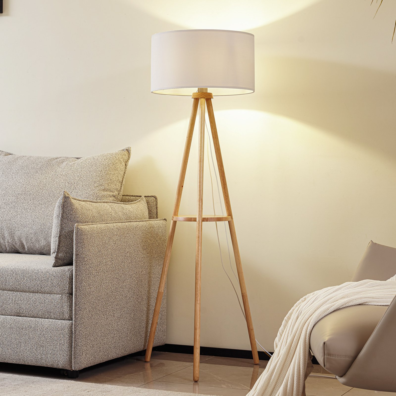 Adamio Lampadaire Blanc - Lindby