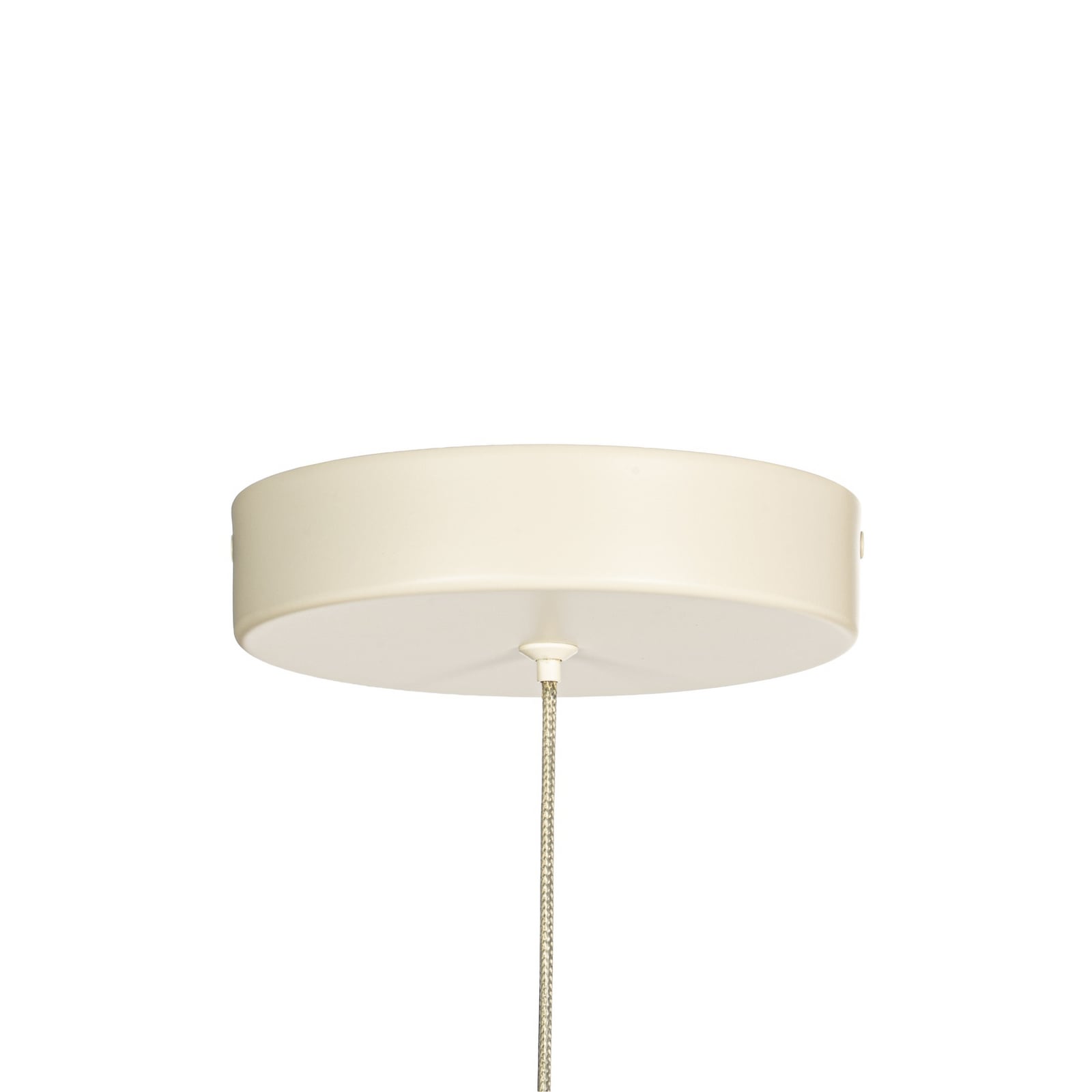 Suspension LED Tamani, 60 cm, lin, verre, blanc, à intensité variable - Lucande