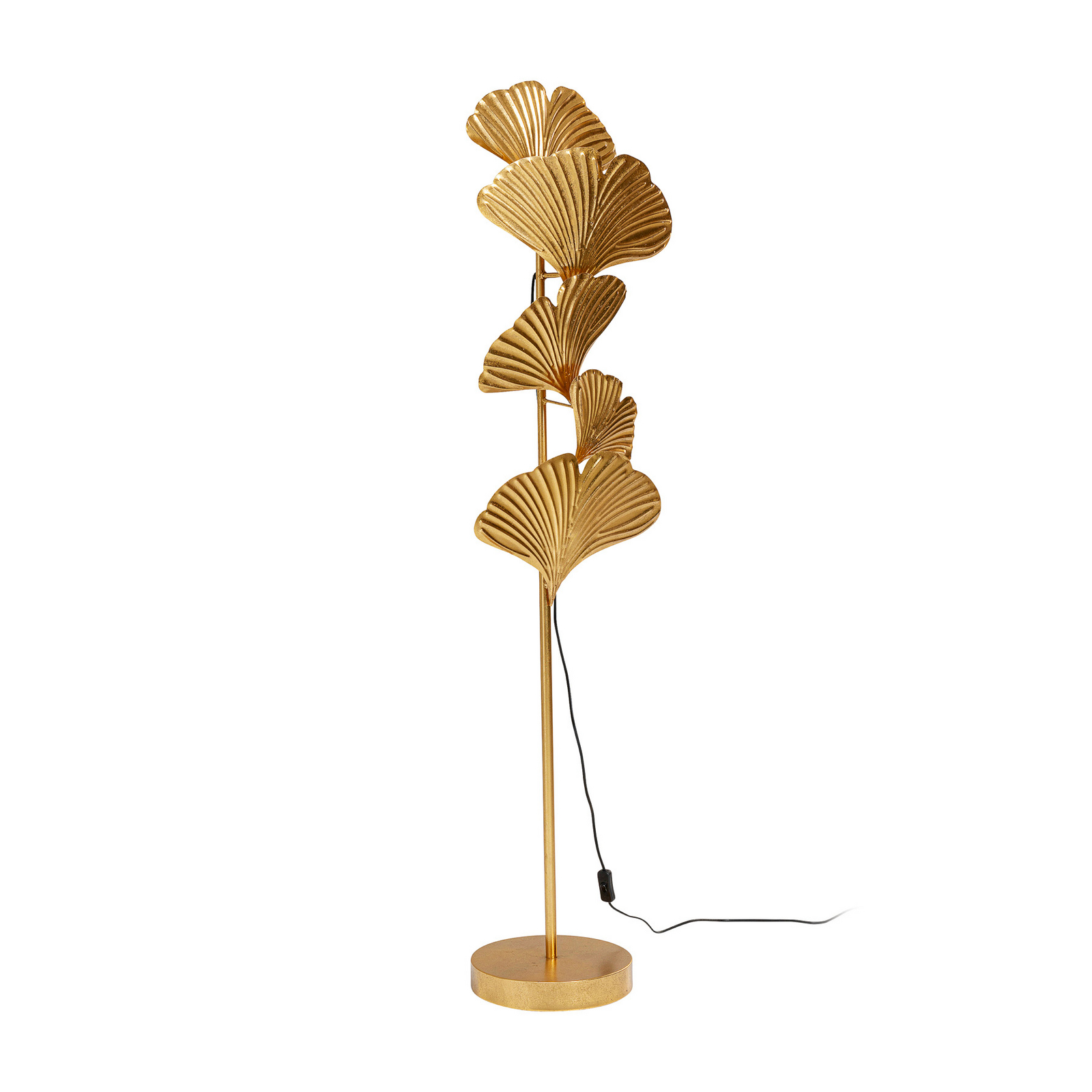 Lampe sur pied KARE Yuva, couleur or, métal, 160 cm, E27