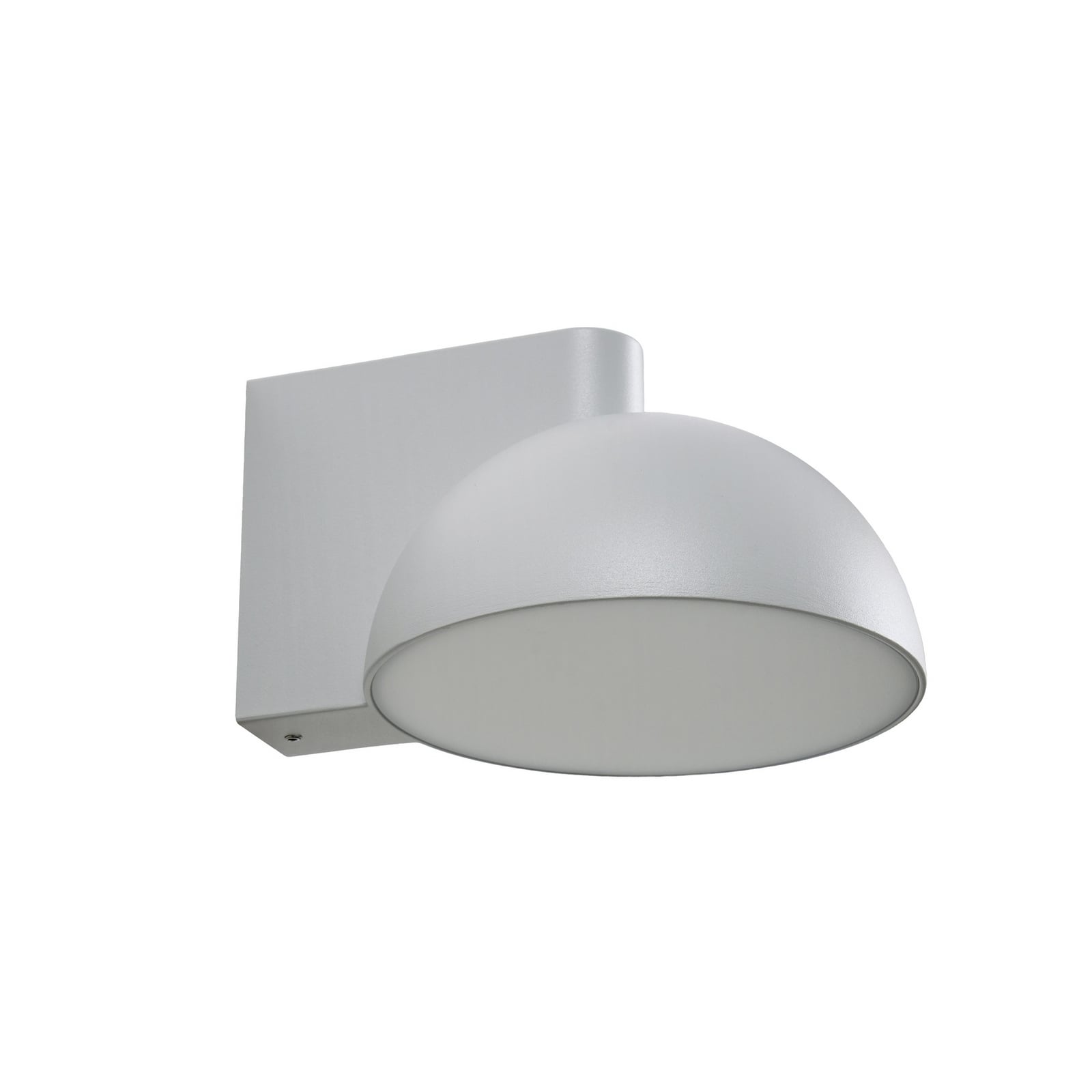 Velira LED buiten wandlamp, metaal, IP54, lichtgrijs - Lucande