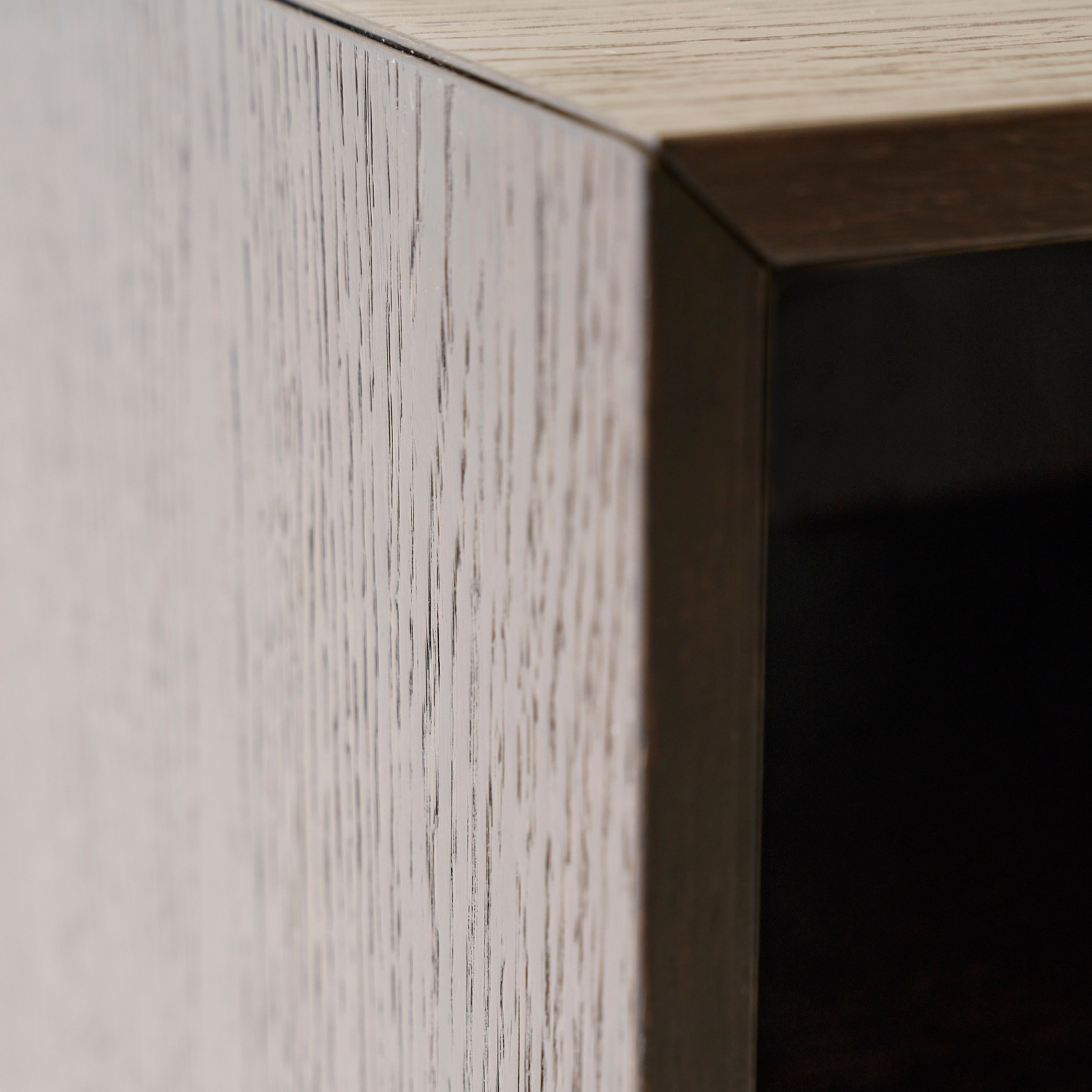 Table d'appoint Vipp672, bois foncé, hauteur 60 cm, chêne - Vipp