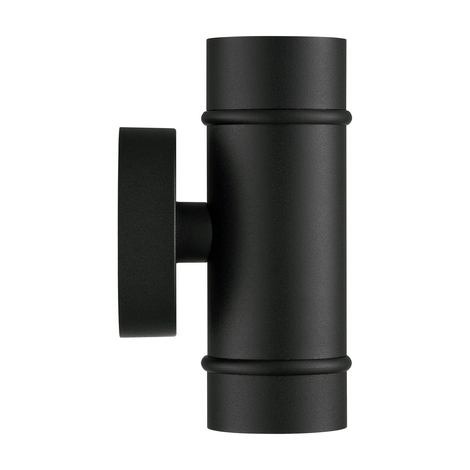 Artilus outdoor wall light, black, aluminium, IP54, up/down
