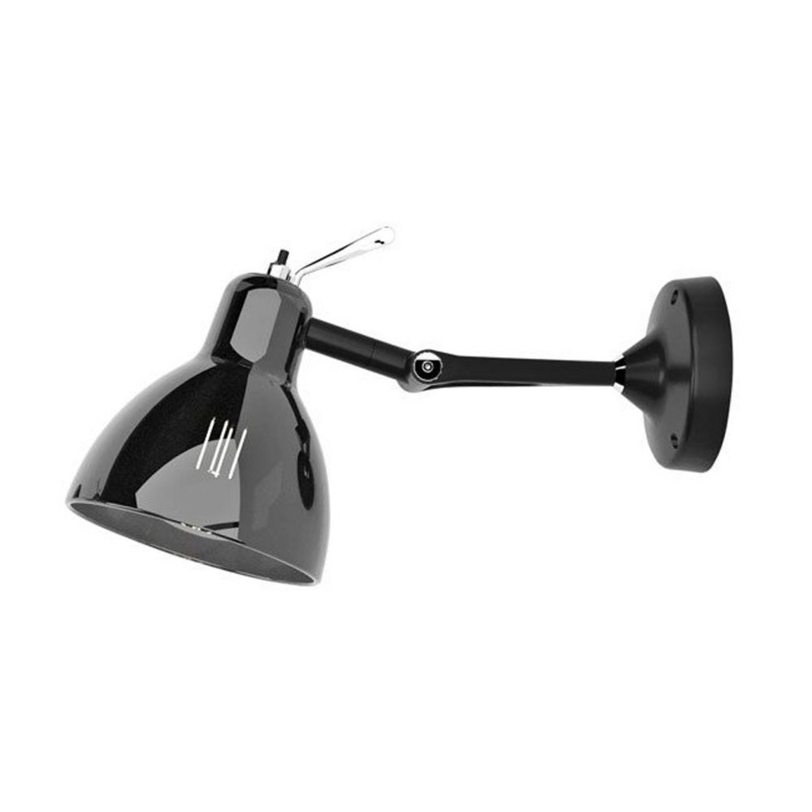 Luxy Glam H0 Vägglampa/Plafond Black/Smoke Chrome Semi Transparent - Rotaliana