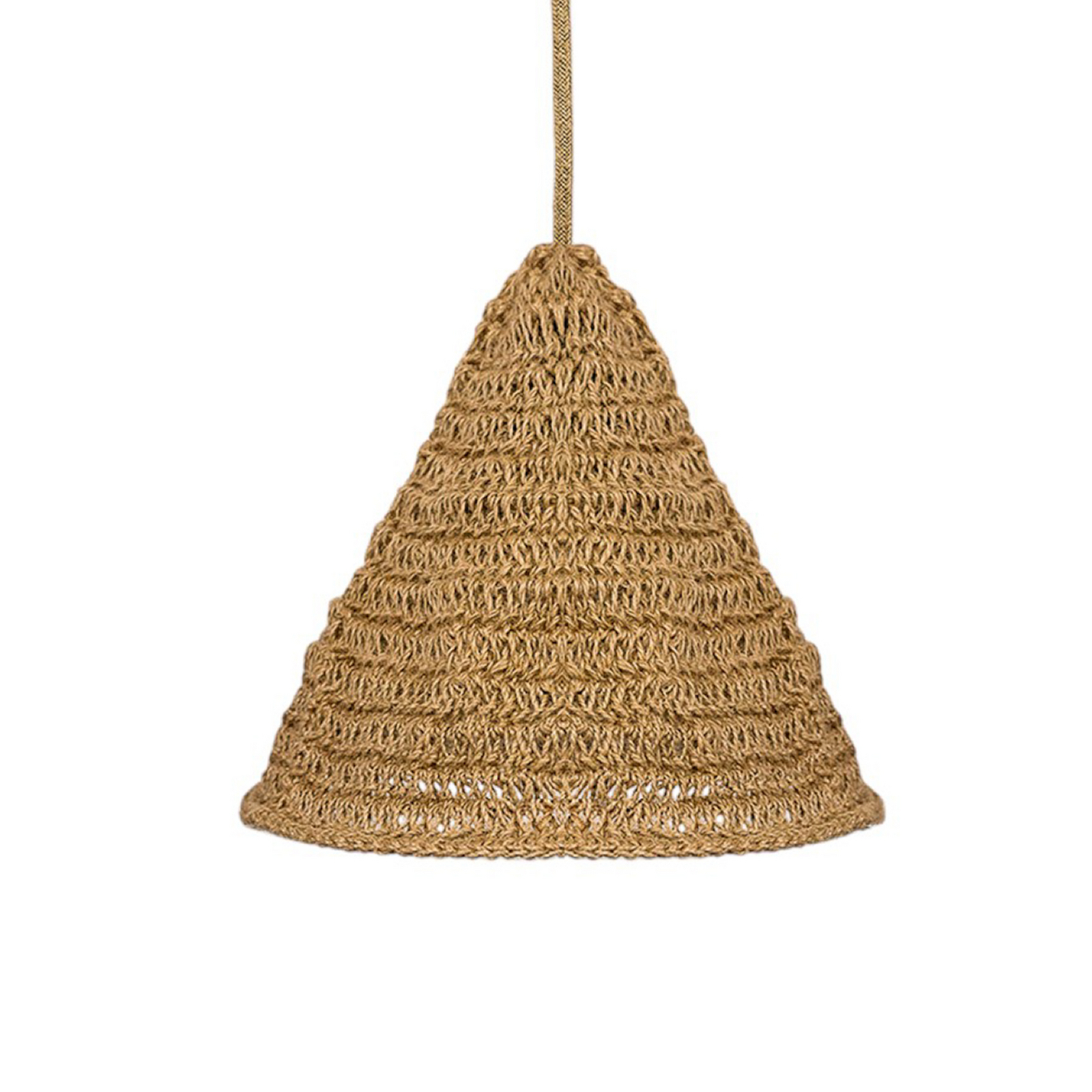 Newgarden Pendelleuchte Maro, natur, Seegras, Ø 30 cm, IP44