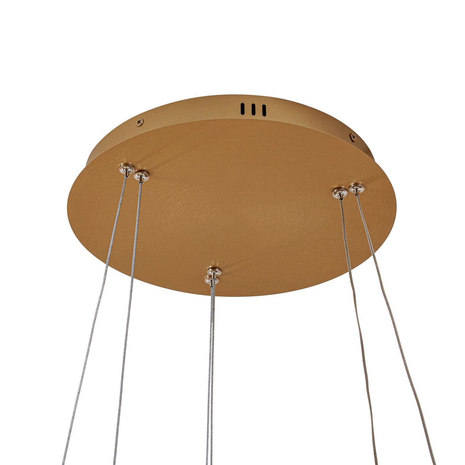 Yonam LED hanglamp, Ø 60 cm, 2-lamps, goud, CCT - Lucande Yonam LED hanglamp, Ø 60 cm, 2-lamps, goud, CCT - Lucande