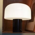 FLOS Bellhop Glass T table lamp, chocolate brown, height 34 cm