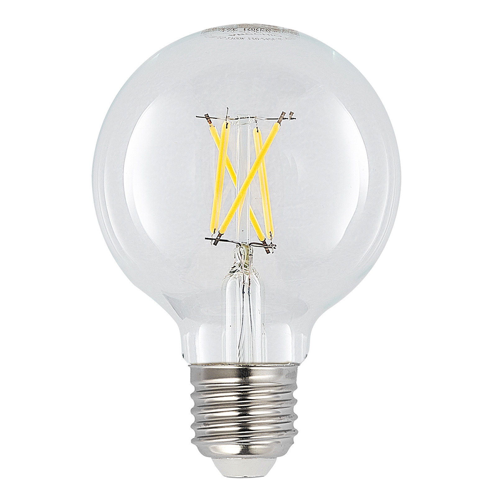 LED-Leuchtmittel Globe G80 E27 2.700 K klar Filament dimmbar