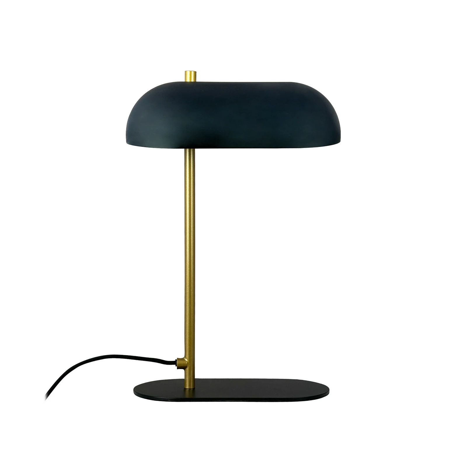 Lampe à poser Dyberg Larsen Mini Arch, noir/laiton, 32 cm