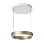 Velora LED-hængelampe, cremefarvet, Ø 40 cm, dæmpbar – LOOM DESIGN