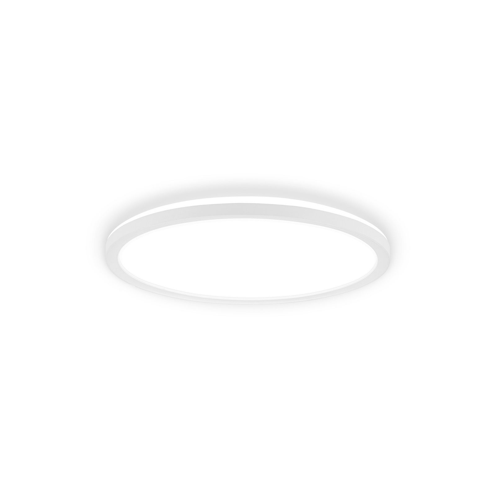 Plafondlamp Tava A, Ø 29 cm, kunststof, wit