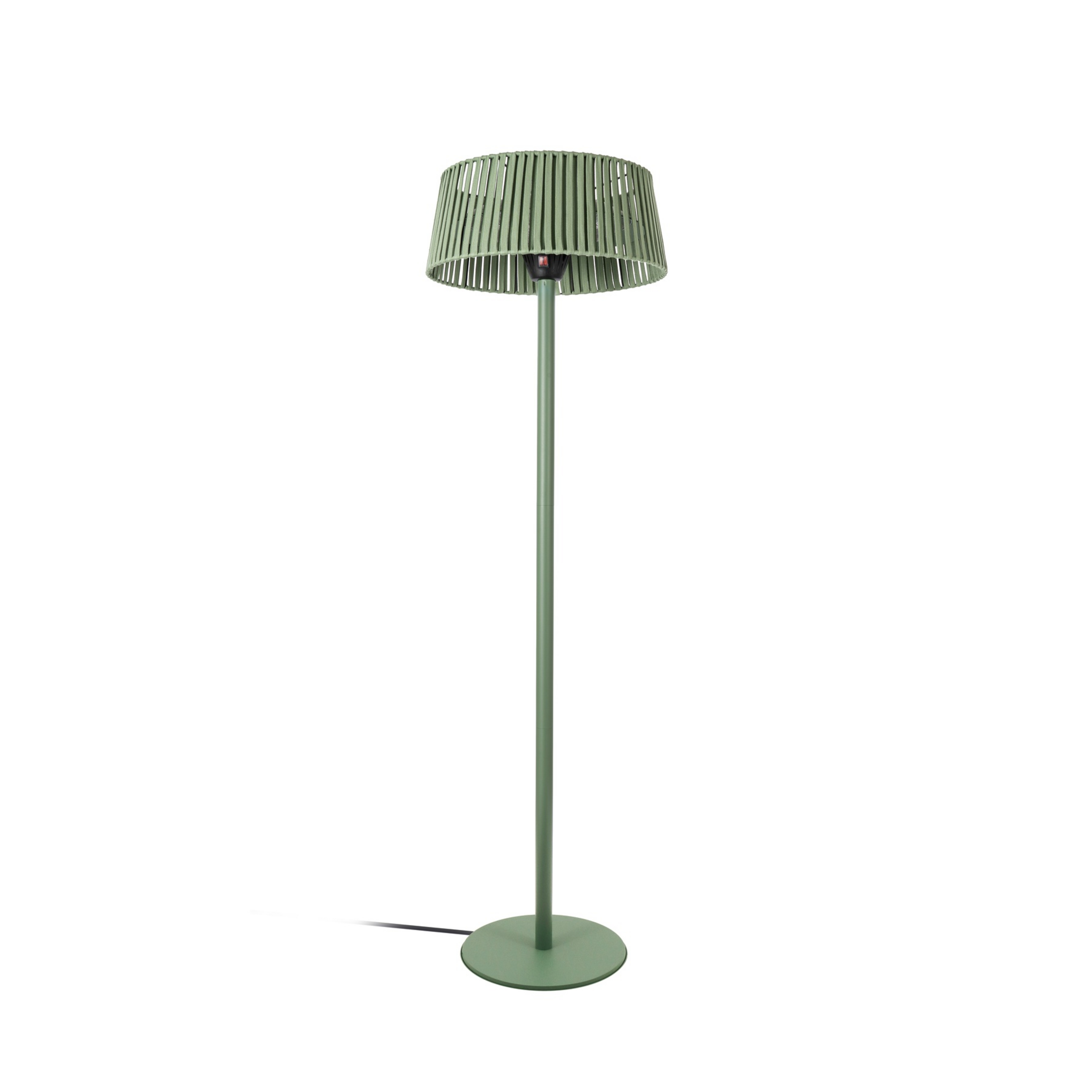 Radiateur rayonnant sur pied Pyravo, vert, 200 cm, aluminium, IP44 - Lucande