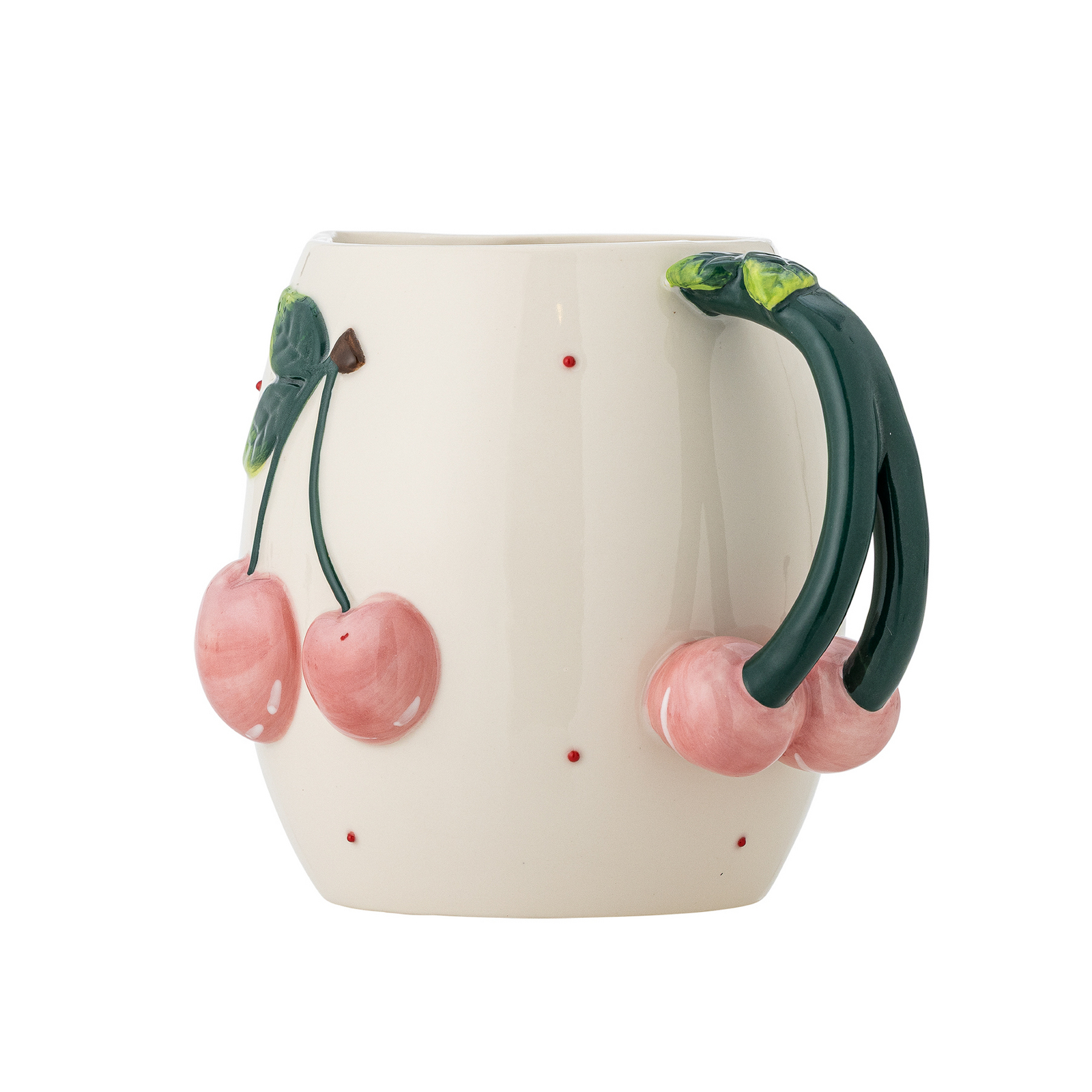 Pohár na ovocie, biely/ružový/zelený, 16 cm, keramika – Bloomingville