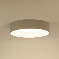 LED mennyezeti lámpa Plafond, Soro világosszürke, Ø 45 cm, 3-lépcsős dimmelhető