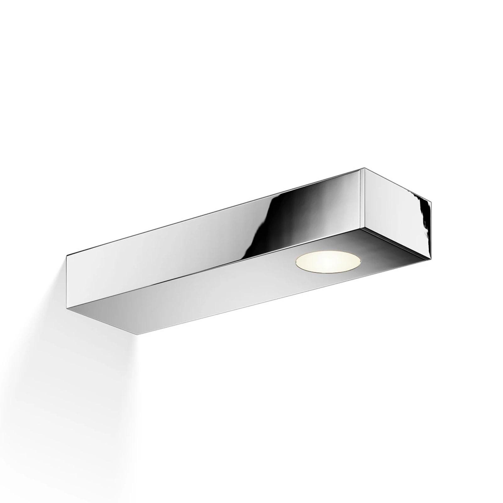 Lámpara de pared y espejo Flat 2 LED, cromo