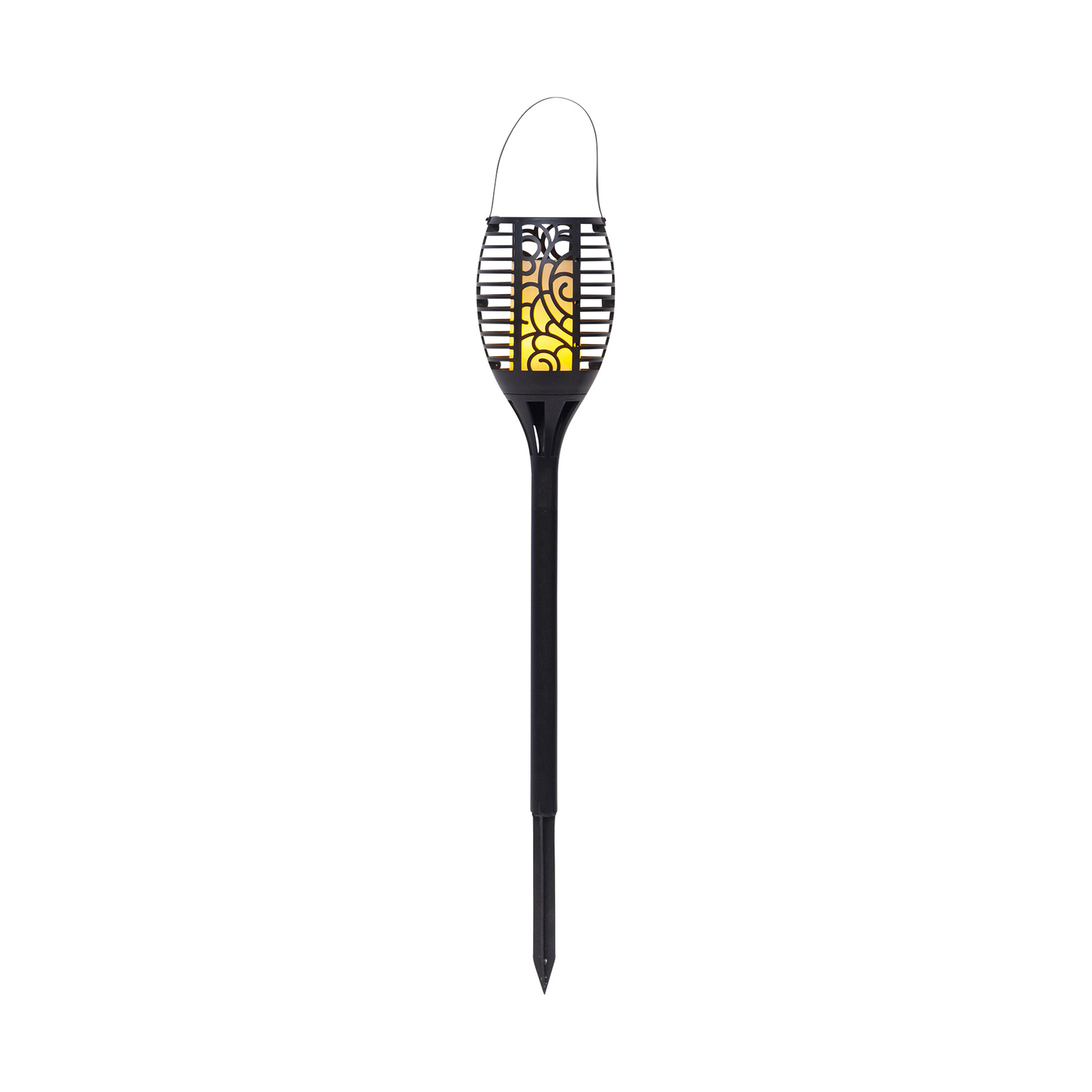 Solární lampa LED Flame, tři možnosti použití, 42 cm