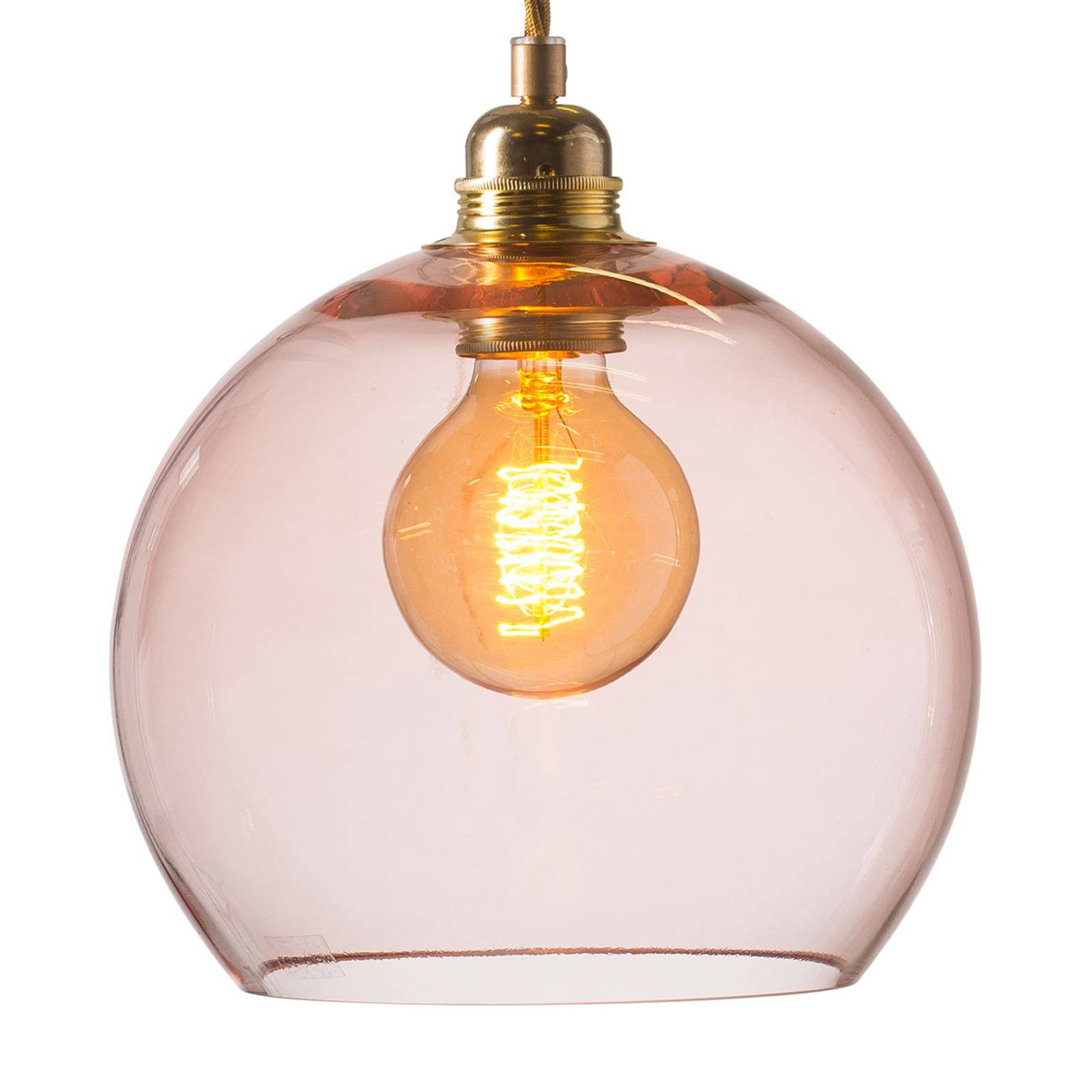 EBB & FLOW Rowan Hängelampe rosé-gold Ø 22cm