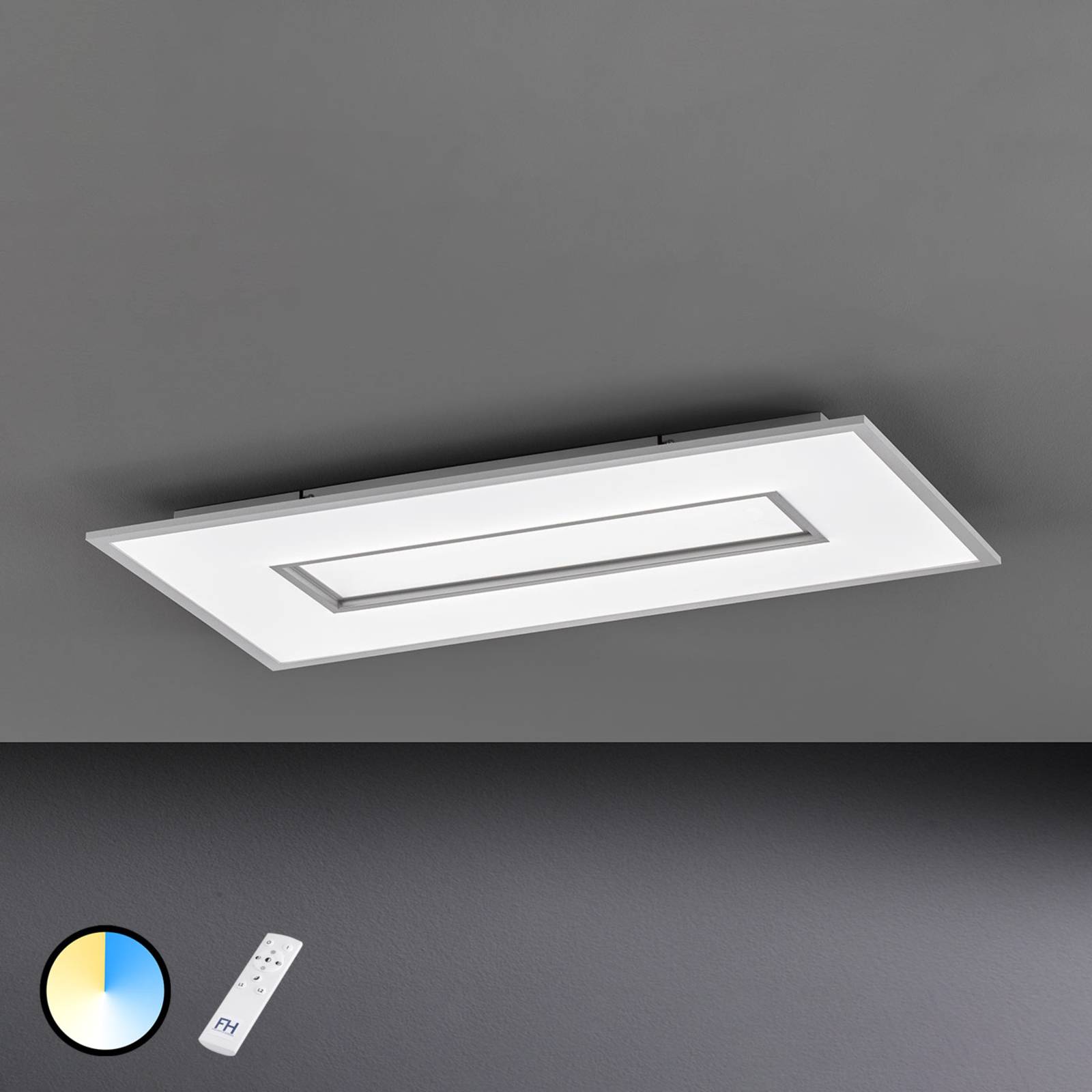 Lampa sufitowa LED Tiara prostokąt 80x40 cm