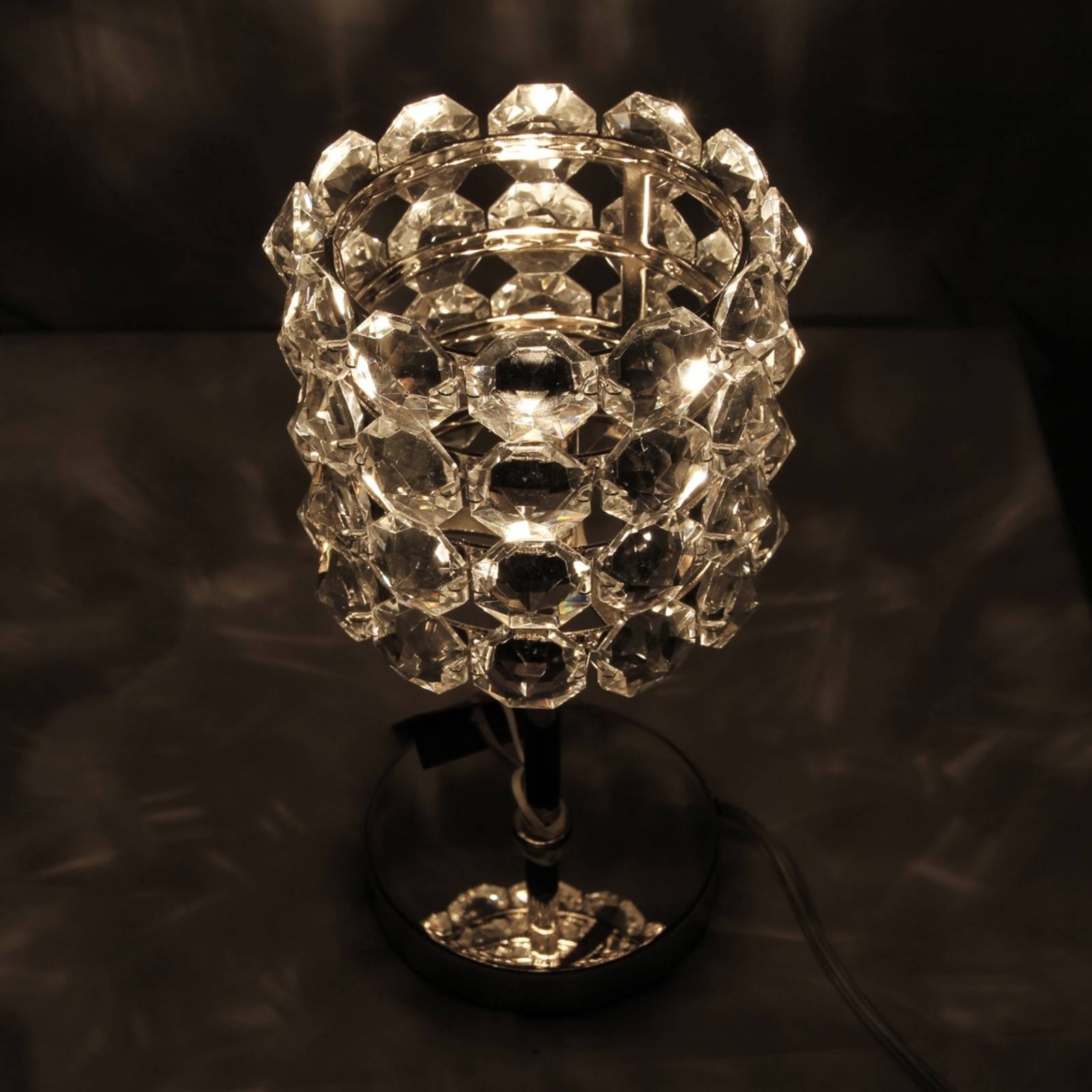 Marchetti Lampe à poser en cristal BACCARAT interrupteur