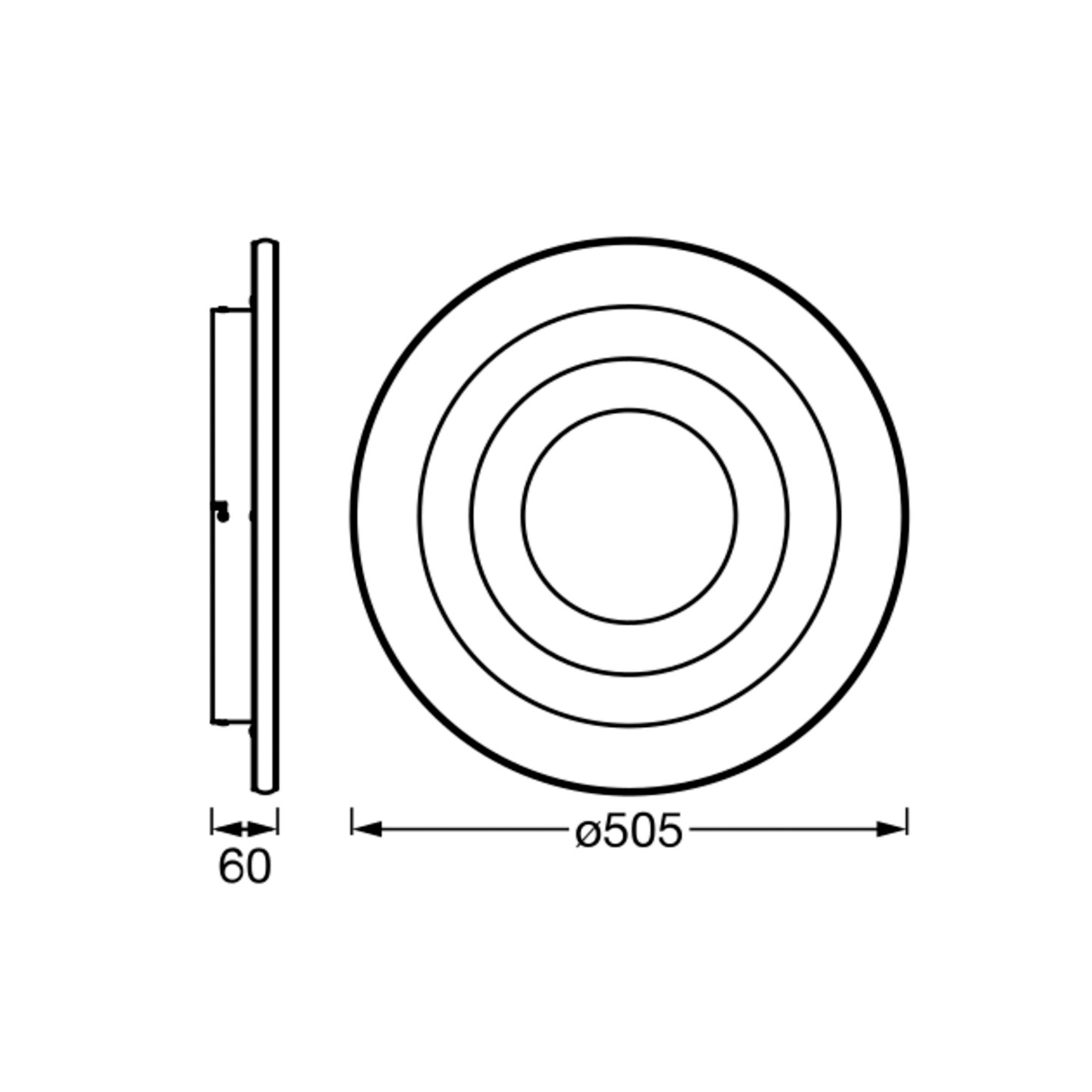 "LEDVANCE Orbis" spiralinės kilpos centrinė šviesa Ø50.5cm