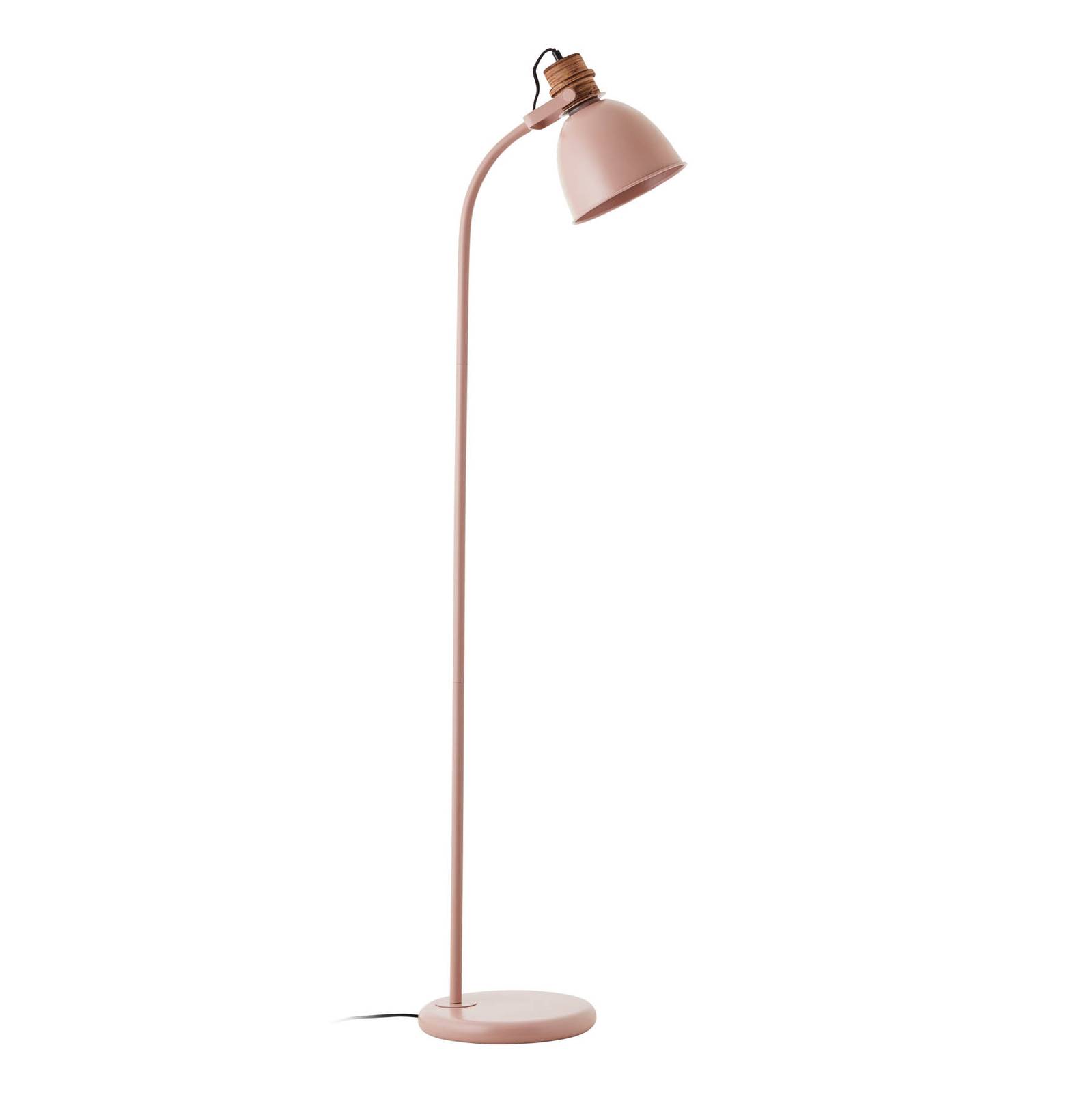 Lampadaire Erena tête inclinable rose clair