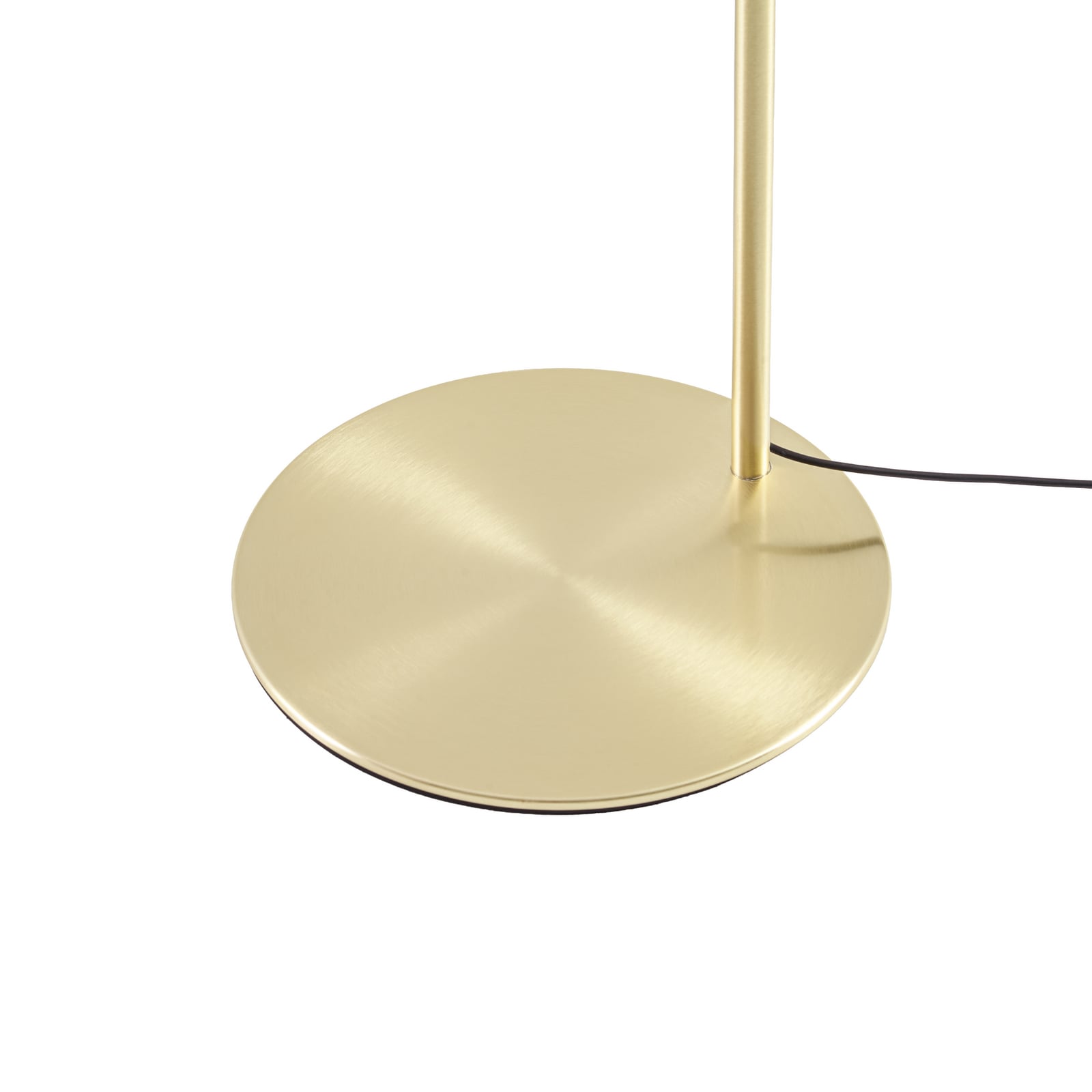Lucande LED-Stehleuchte Tenebra, 150 cm, messing/weiß, Glas Lucande LED-Stehleuchte Tenebra, 150 cm, messing/weiß, Glas