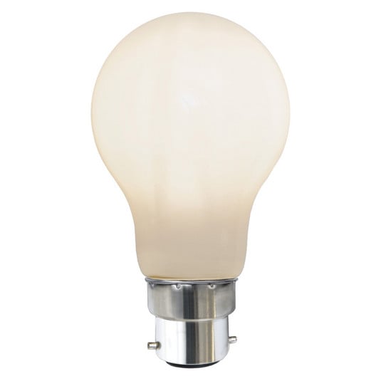 Lâmpada LED B22 7.5W 2,700K Ra90 opal