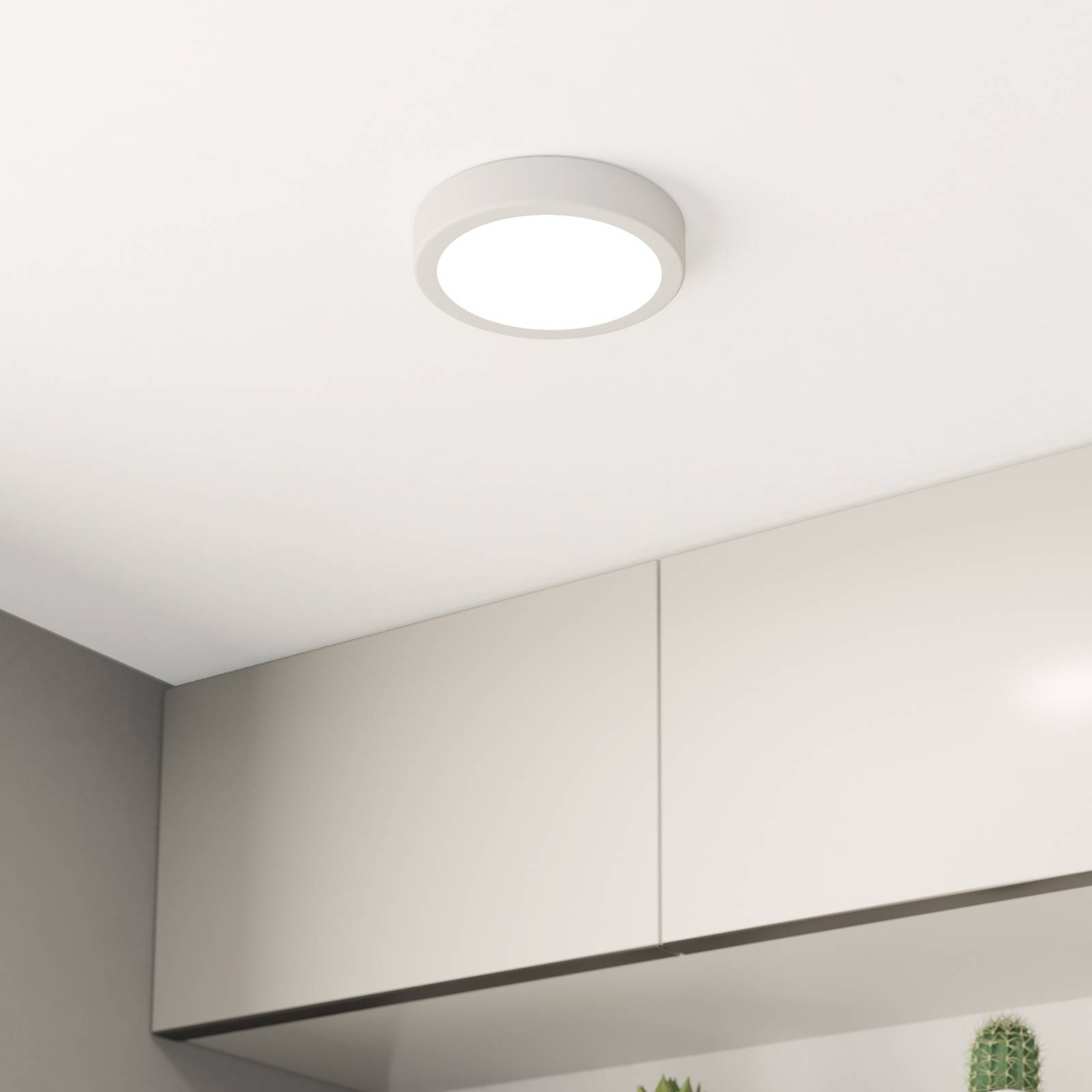 LED-Deckenlampe Fueva 5 IP44 3000K weiß Ø16cm günstig online kaufen