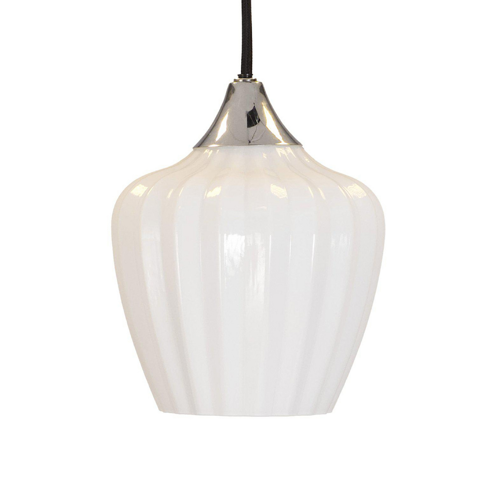 Ripplamp Amalfi, opaalvalge, Ø 25 cm, klaas, E27, pistik Ripplamp Amalfi, opaalvalge, Ø 25 cm, klaas, E27, pistik