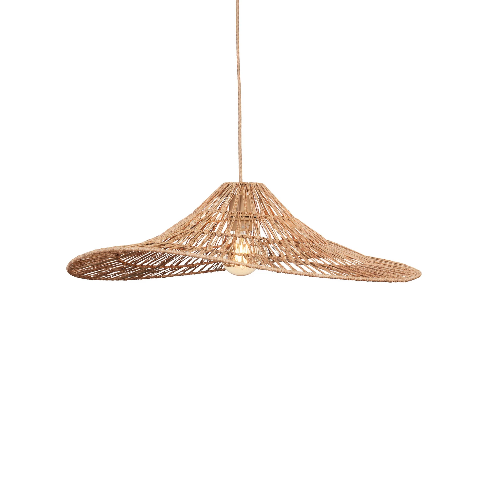 GOOD & MOJO hanglamp Cuzco, naturel, Ø 65 cm, jute