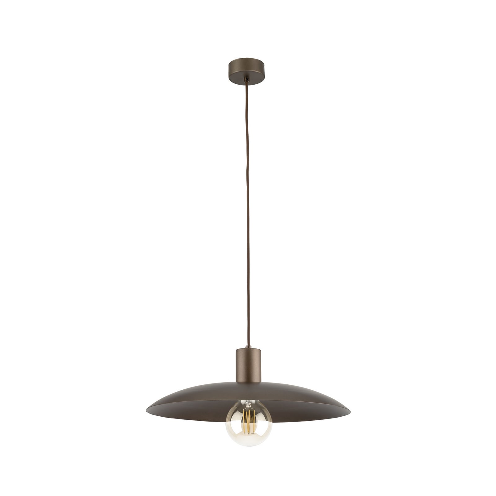 Suspension Astra, marron, métal, Ø 41 cm, E27