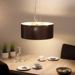 Tekstylna lampa wisząca Maserlo, cappuccino, 53 cm