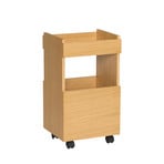 Carrello da portata Forma, rovere chiaro, altezza 70 cm - Hübsch