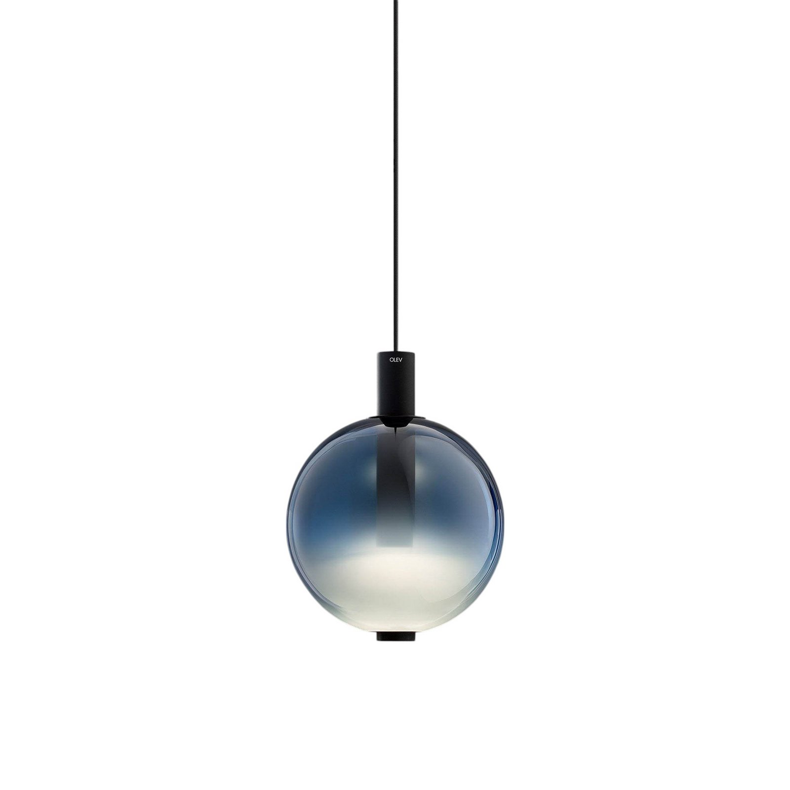 OLEV LED-Hängeleuchte BEAM STICK NUANCE, blau, Ø 20 cm, 927