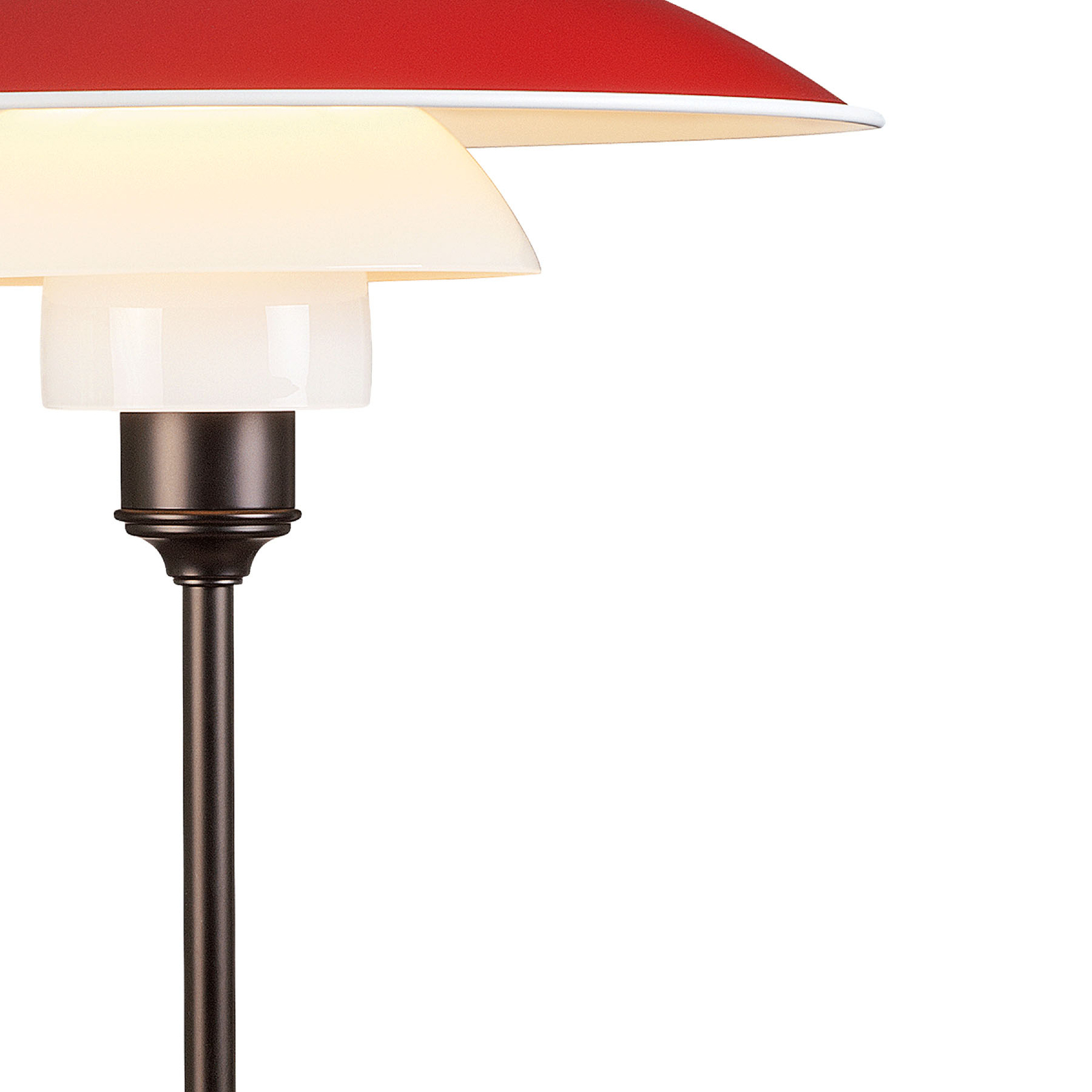 Настолна лампа Louis Poulsen PH 3 1/2-2 1/2, кафява/червена