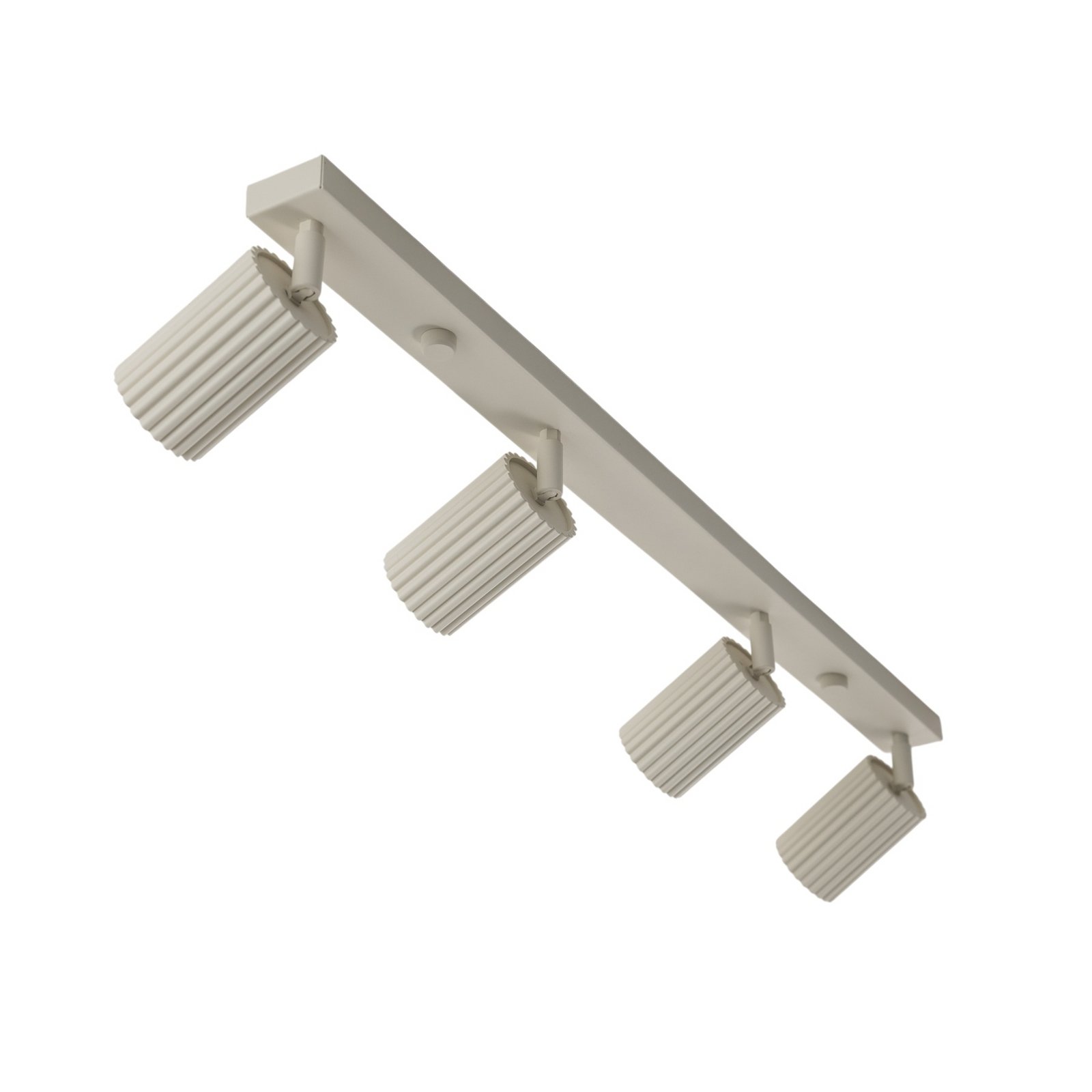 Carbon downlight, beige, length 81 cm, aluminium, 4-bulb.