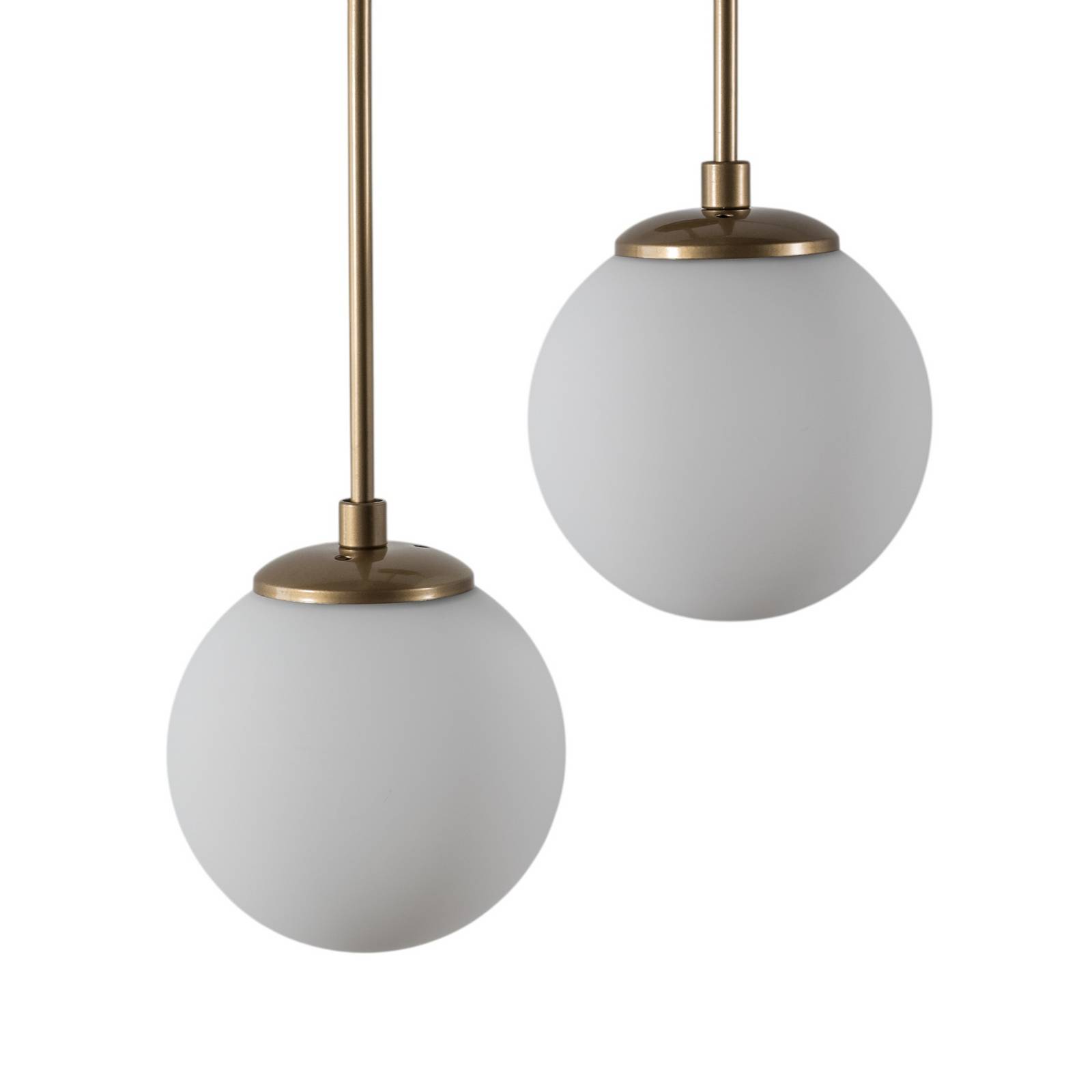 Lampa ścienna Jewel 10585 w kolorze złotym, szkło opalowe 55 x 30 cm 2-punktowa.