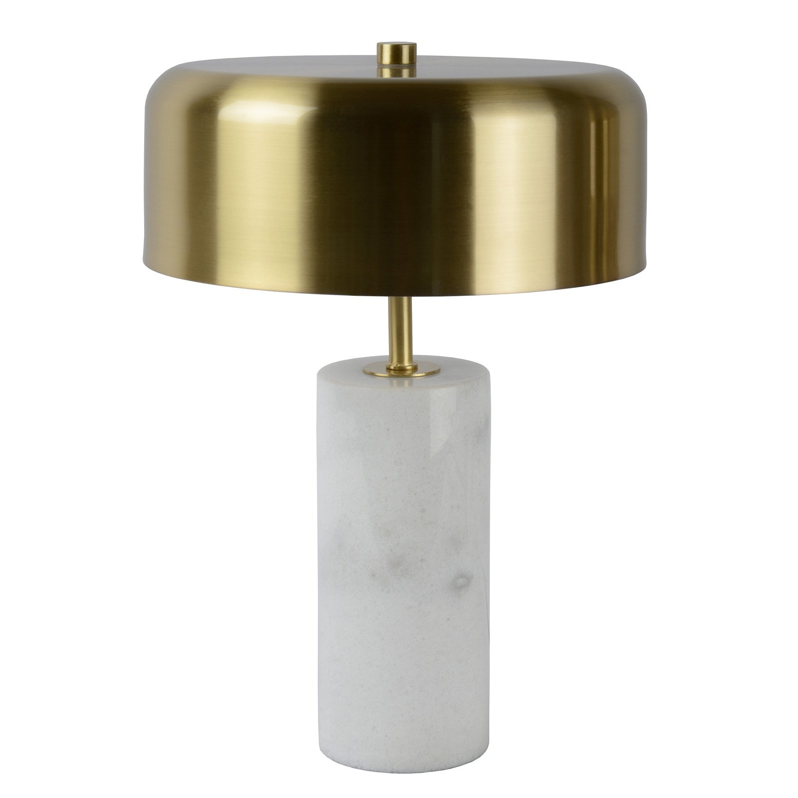 Mirasol lámpara de mesa de mármol blanco