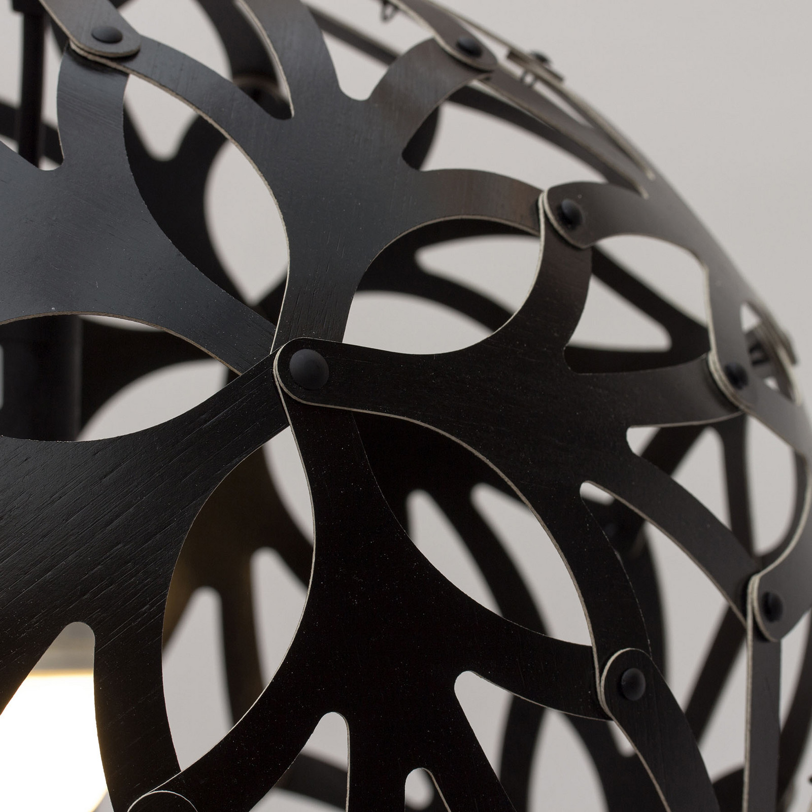 david trubridge Floral lampă suspendată Floral Ø 60cm negru - Camera de zi / sufragerie - design - Bamboo