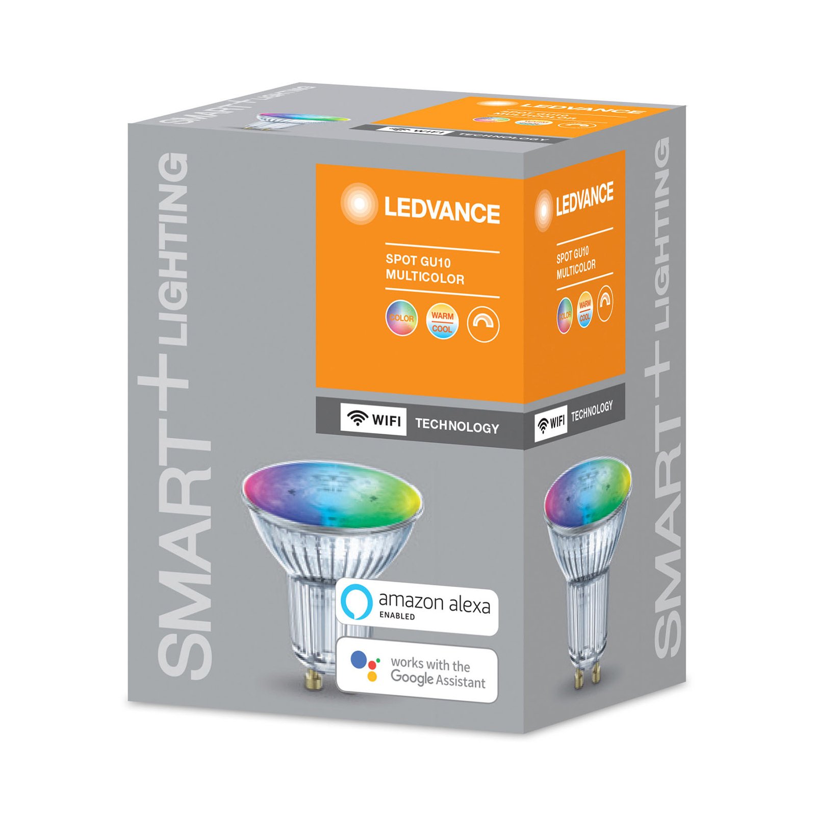 LEDVANCE SMART+ WiFi GU10-heijastin 4,9W 45° RGBW