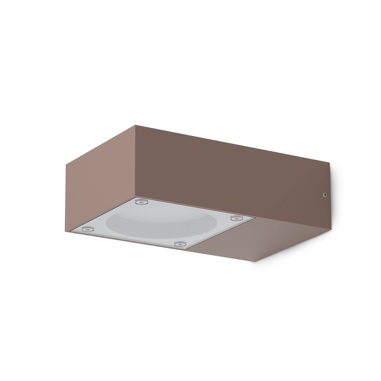 Ideal Lux Außenwandlampe Sirio braun, Breite 10 cm, Metall Ideal Lux Außenwandlampe Sirio braun, Breite 10 cm, Metall